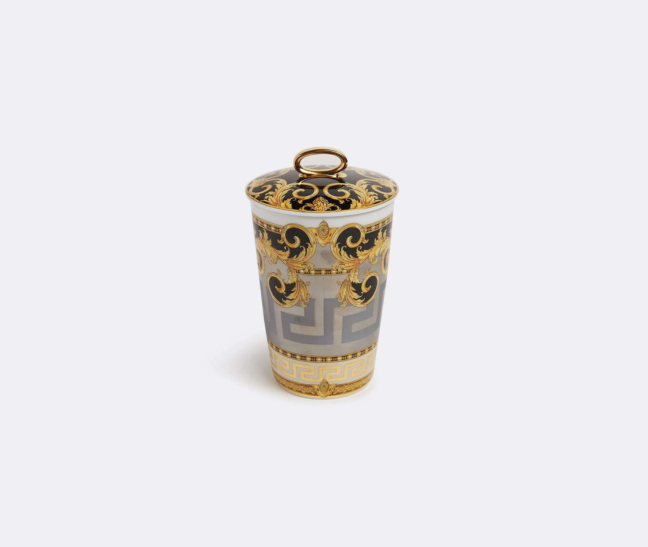 Scented Candle Baroque Design - Multicolor, Porcelain