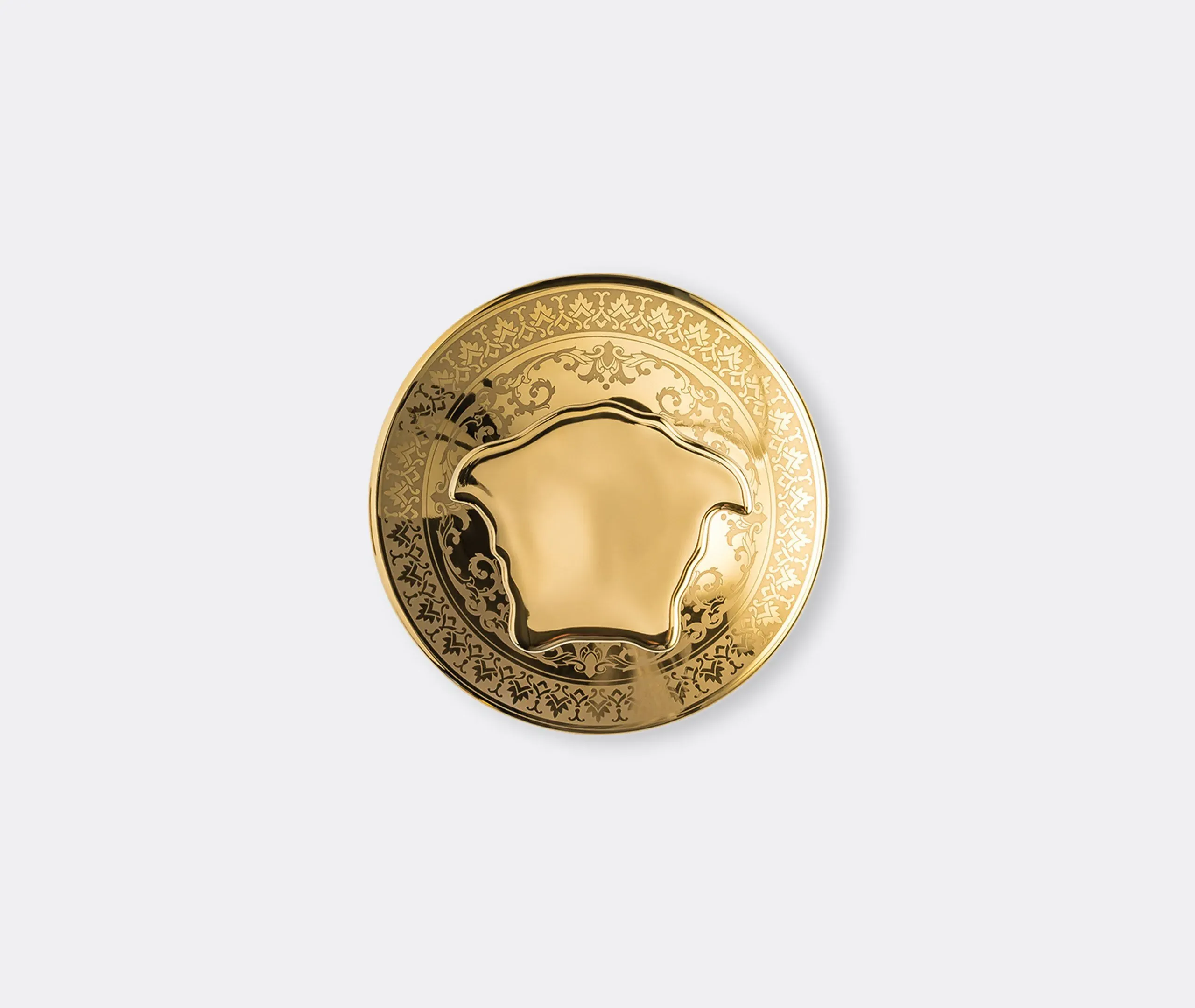 Scented Candle with Lid - Gold, Porcelain