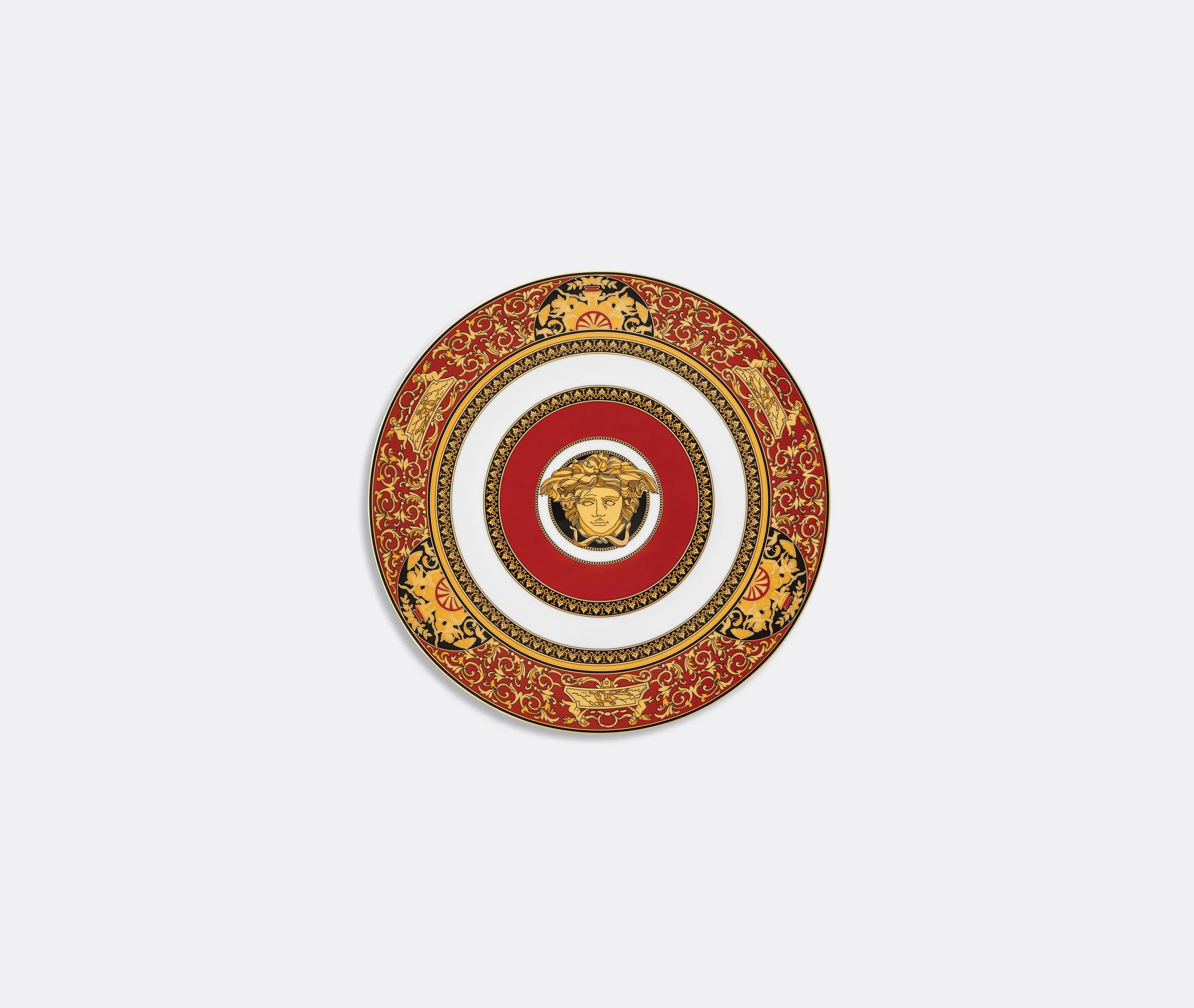 Service Plate with Medusa Design - Red, Porcelain image