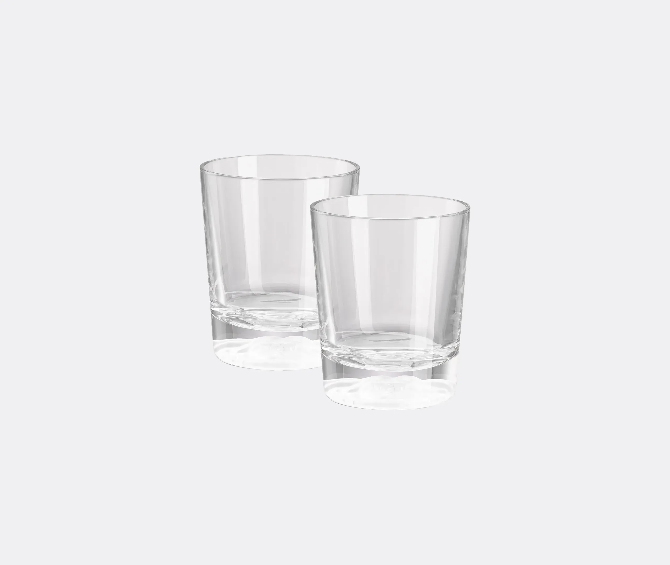 Set of 2 Tumbler Glasses - Clear, Crystal