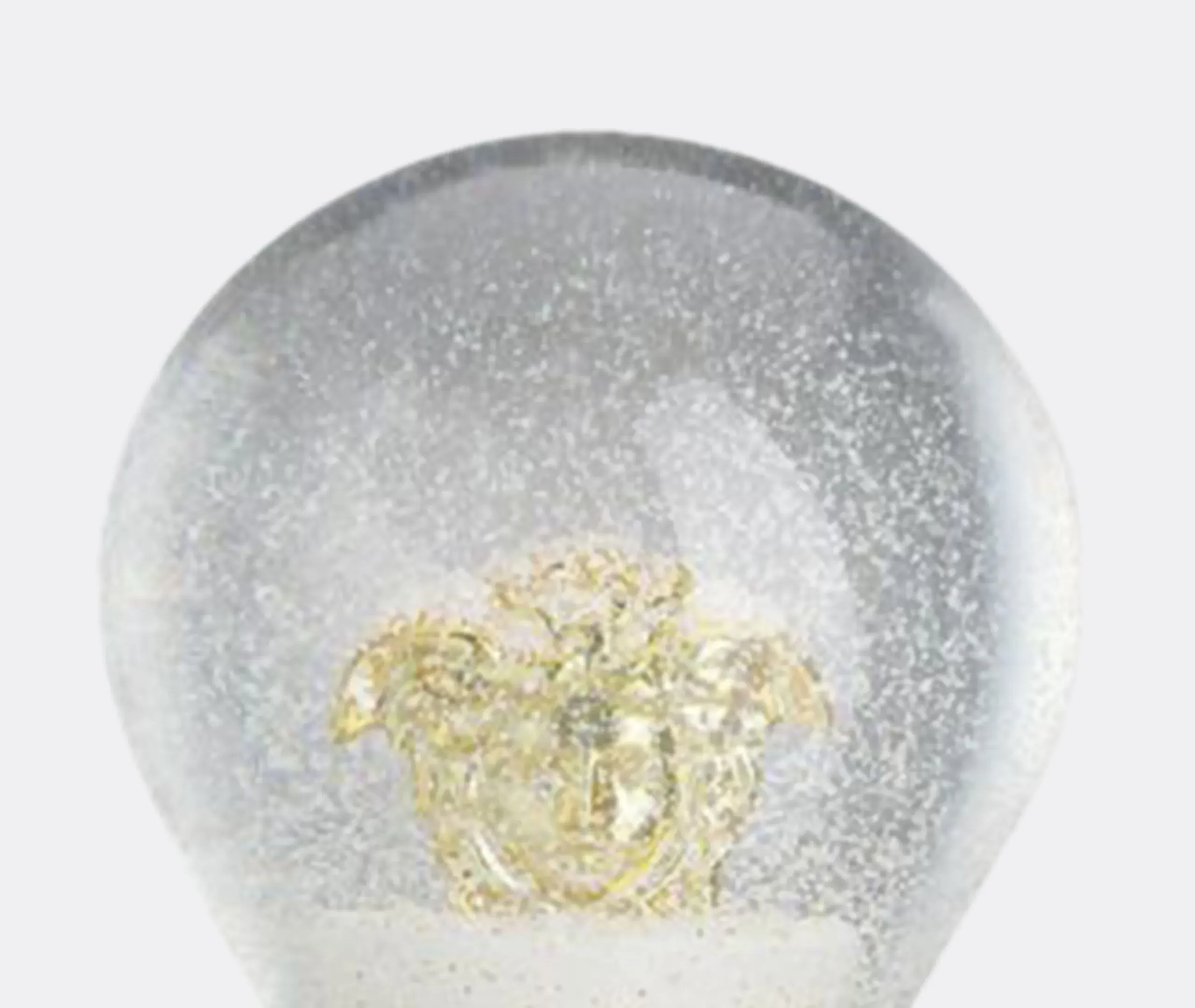 Small Snow Sphere Ornament - Green, Glass