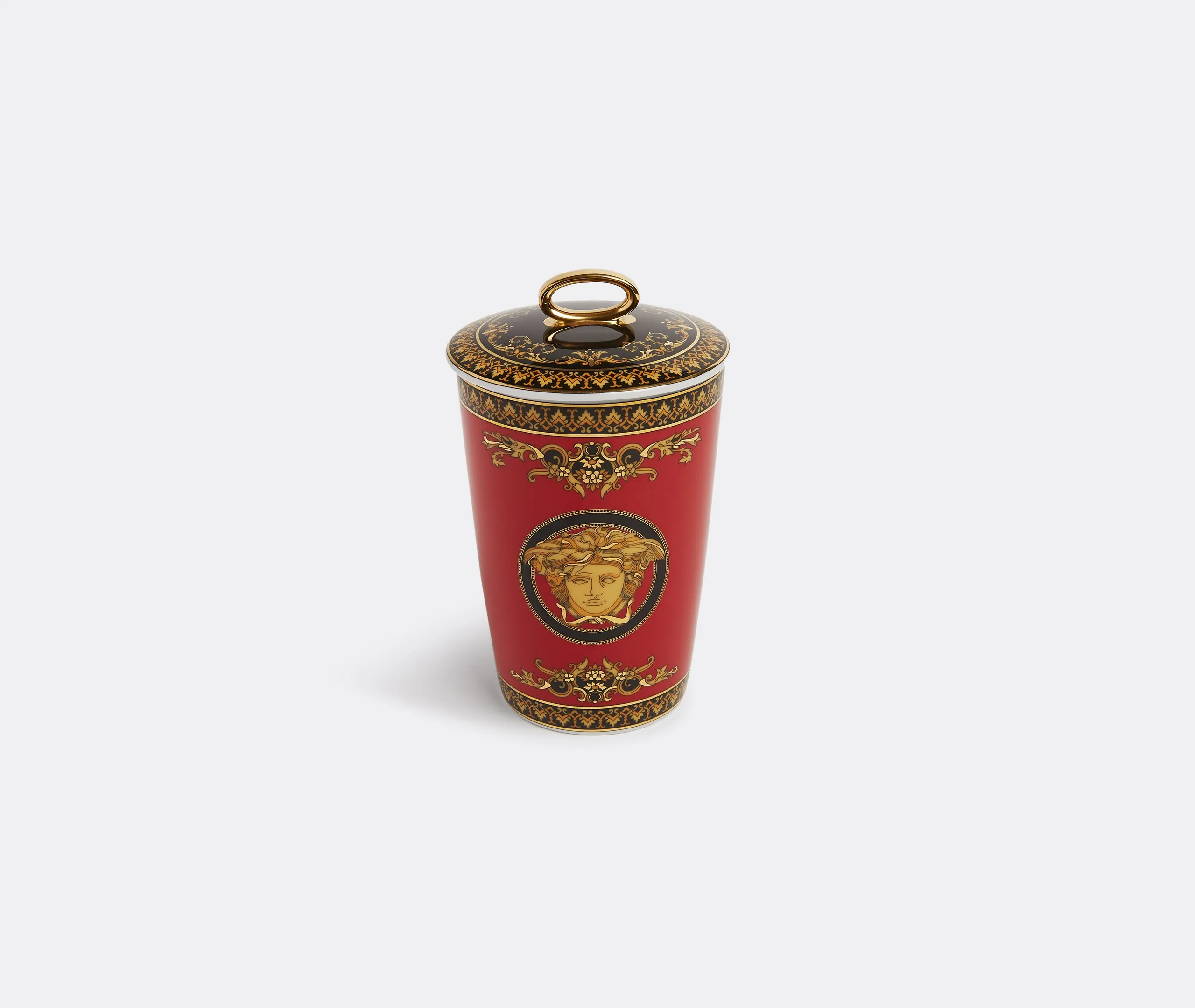 Table Candle with Scented Wax - Multicolor, Porcelain image