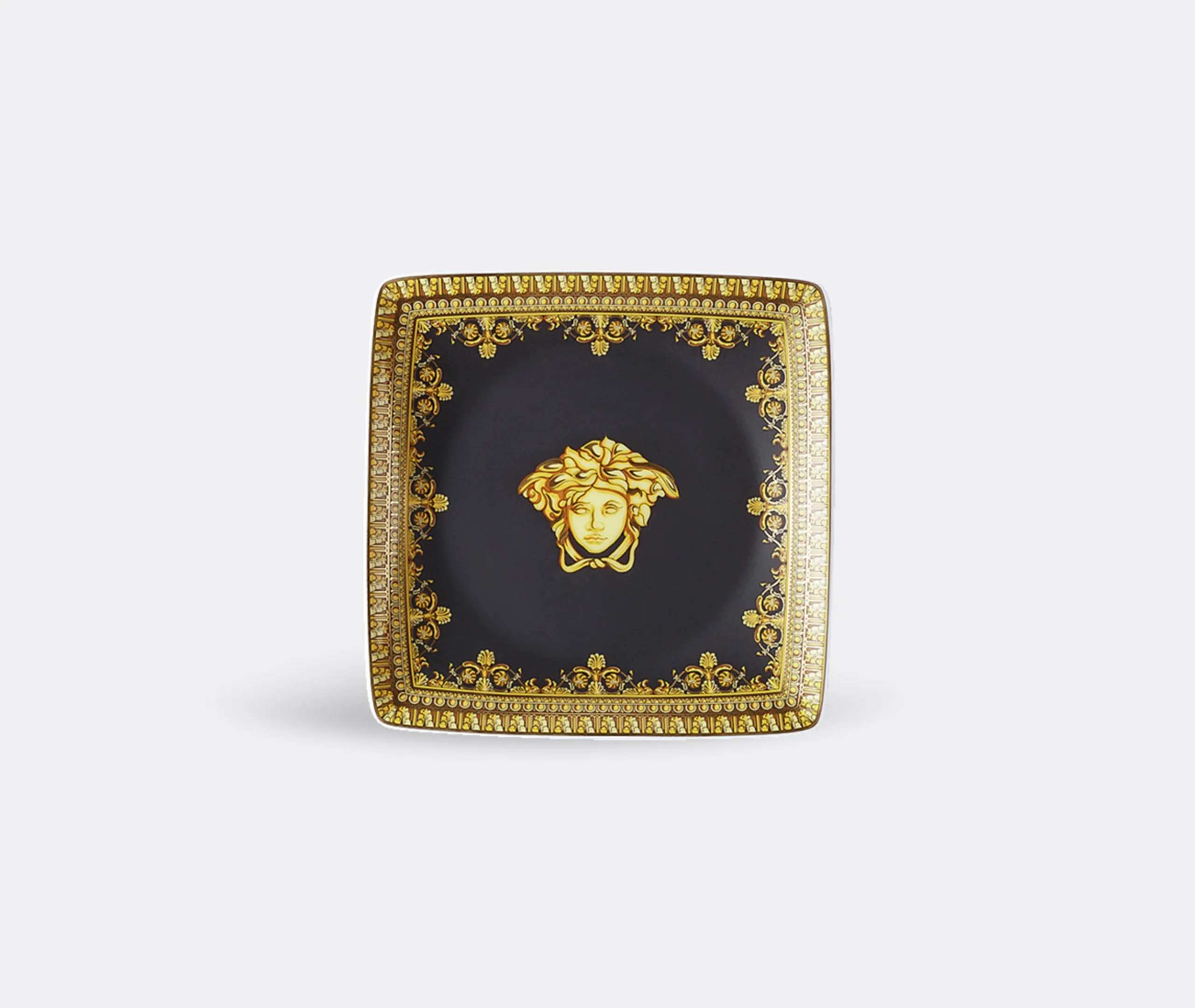 Versace Baroque Nero Square Bowl - Black, Porcelain image