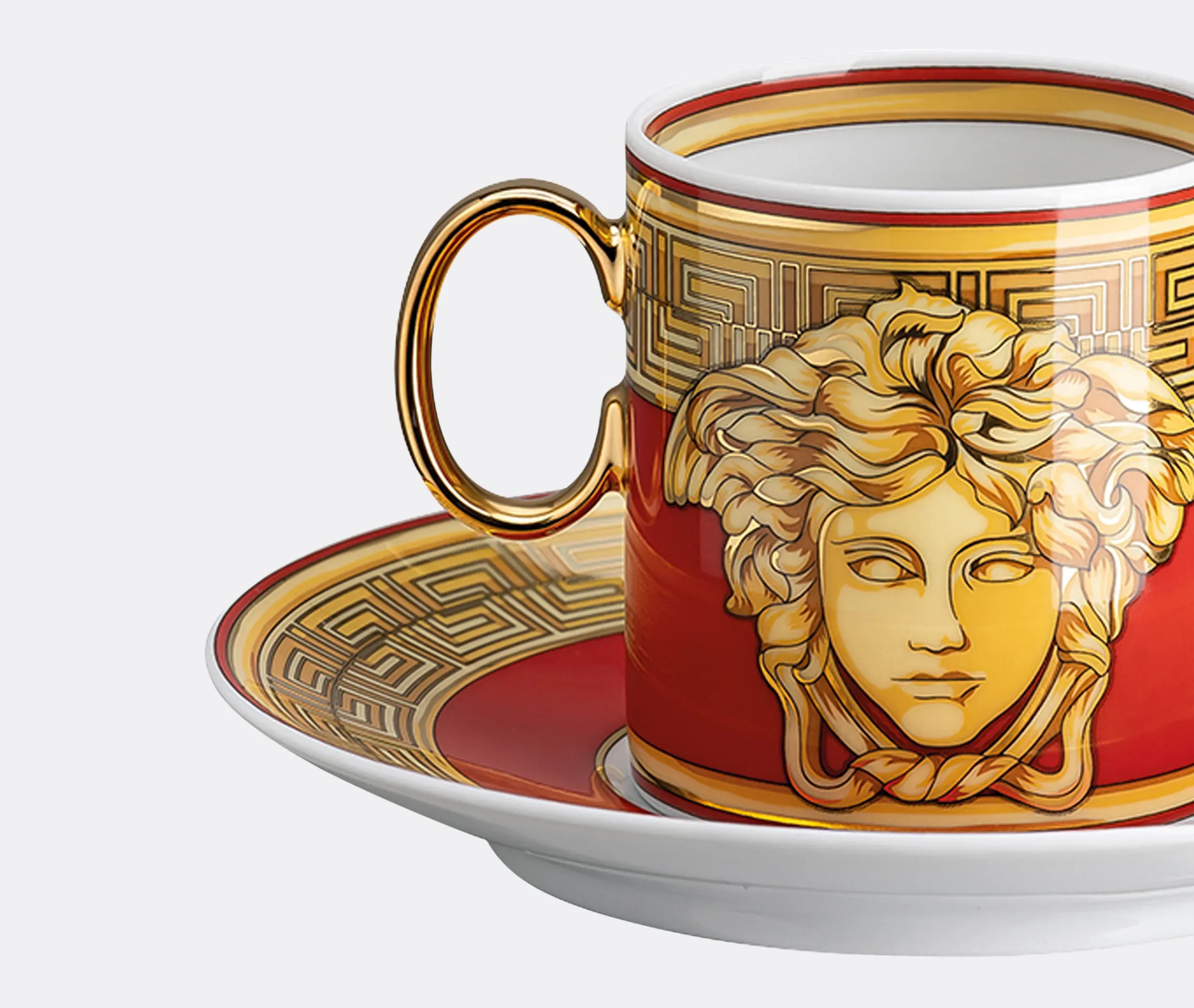 Versace Medusa Amplified Espresso Cup and Saucer - Multicolour alternate view