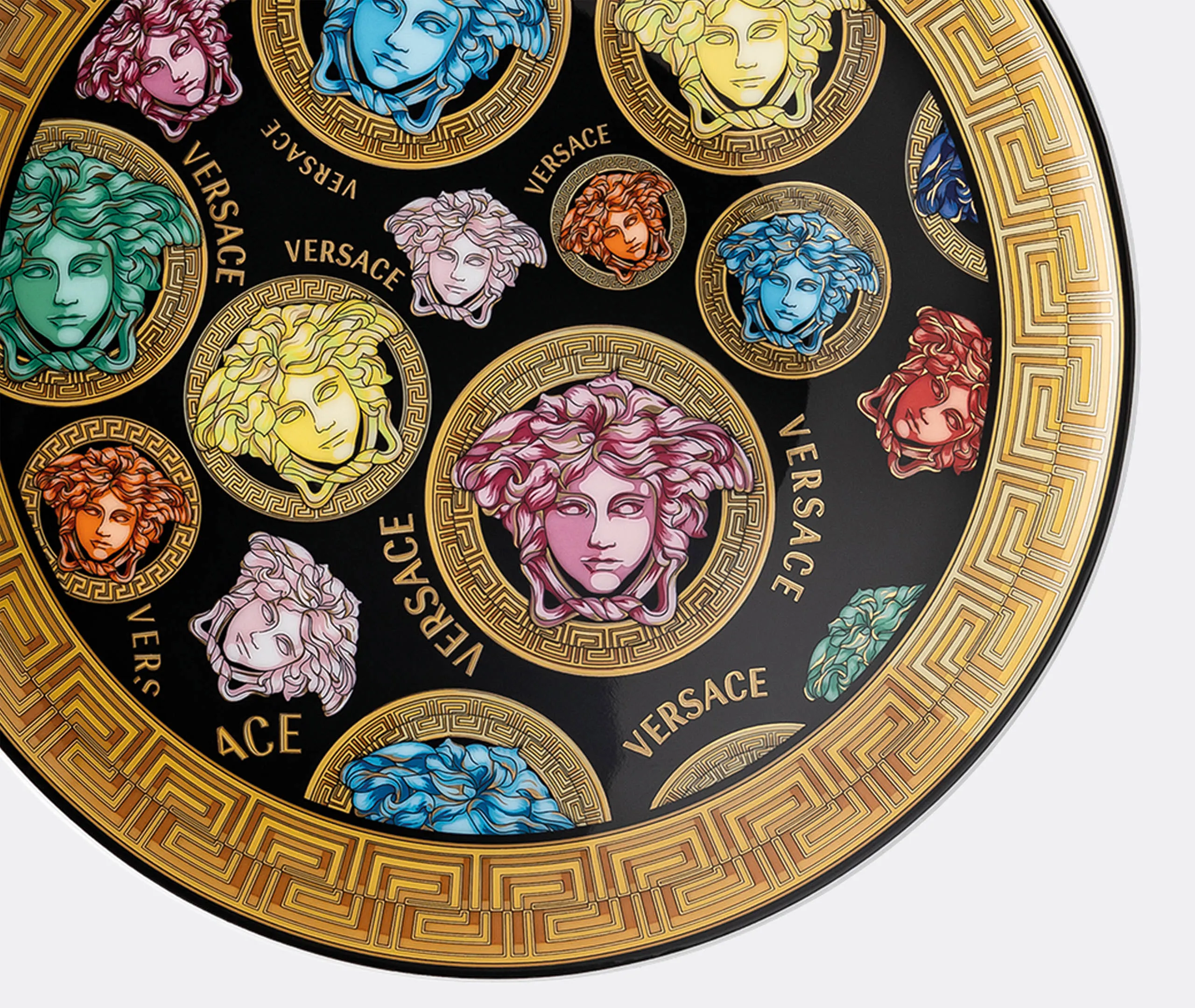 Versace Medusa Amplified Small Plate - Multicolour, Porcelain alternate view