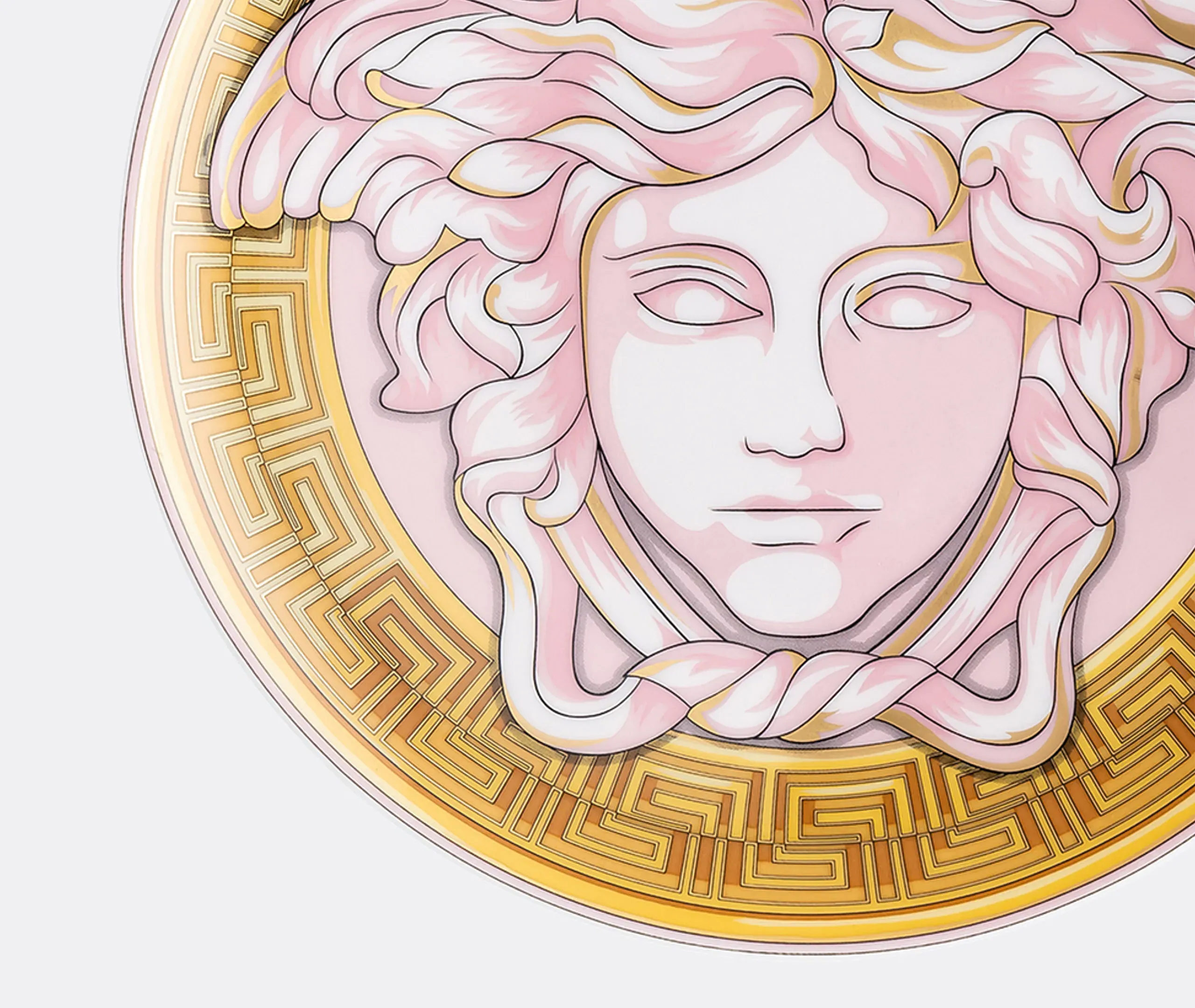 Versace Medusa Amplified Small Plate - Pink Coin, Porcelain alternate view