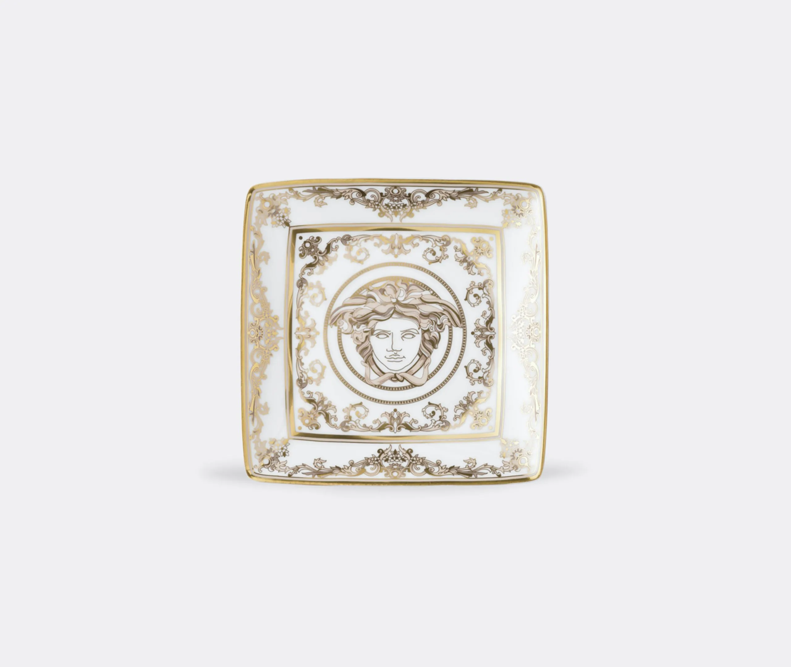 Versace Medusa Gala Square Bowl - White, Porcelain