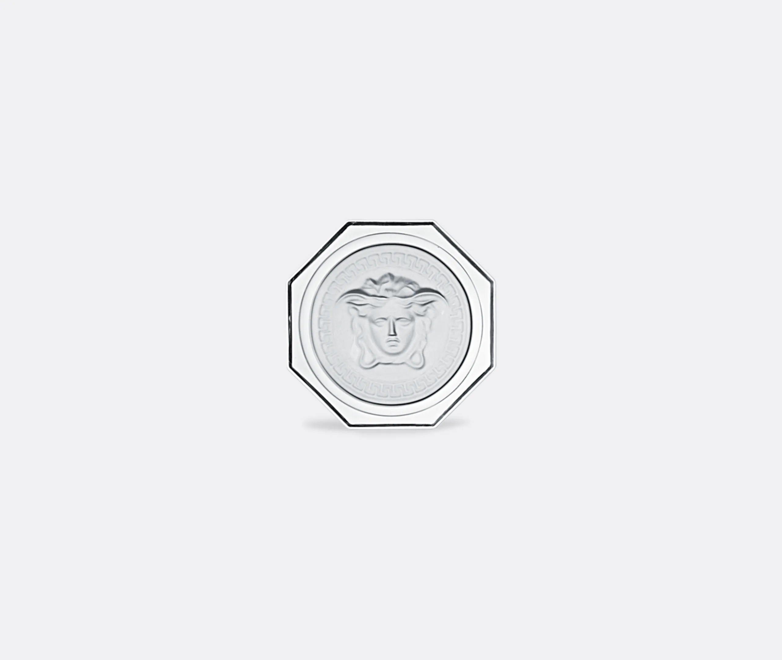 Versace Medusa Lumiere Octagonal Coaster - Transparent Glass product