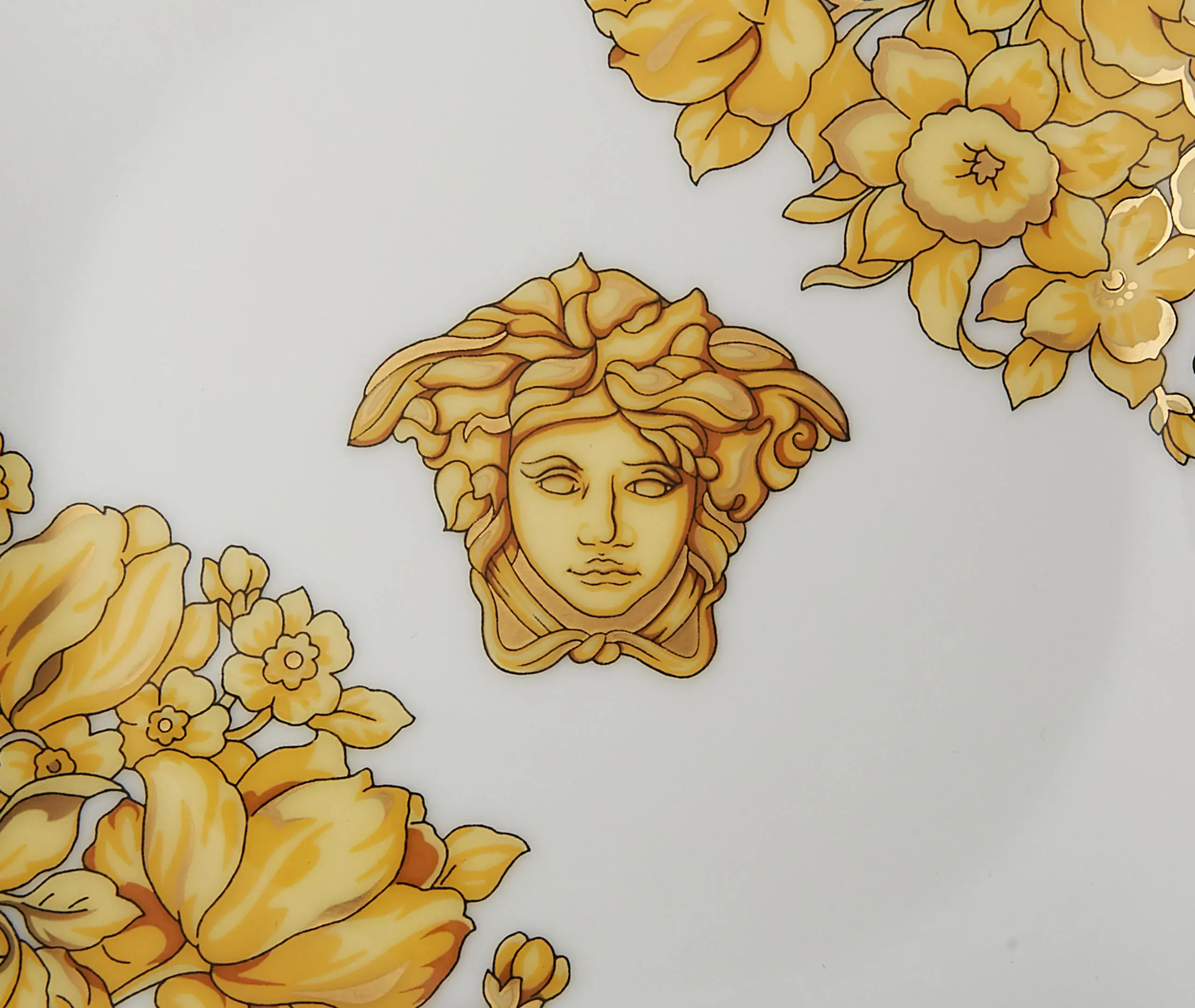 Versace Medusa Rhapsody Square Bowl - White, Porcelain