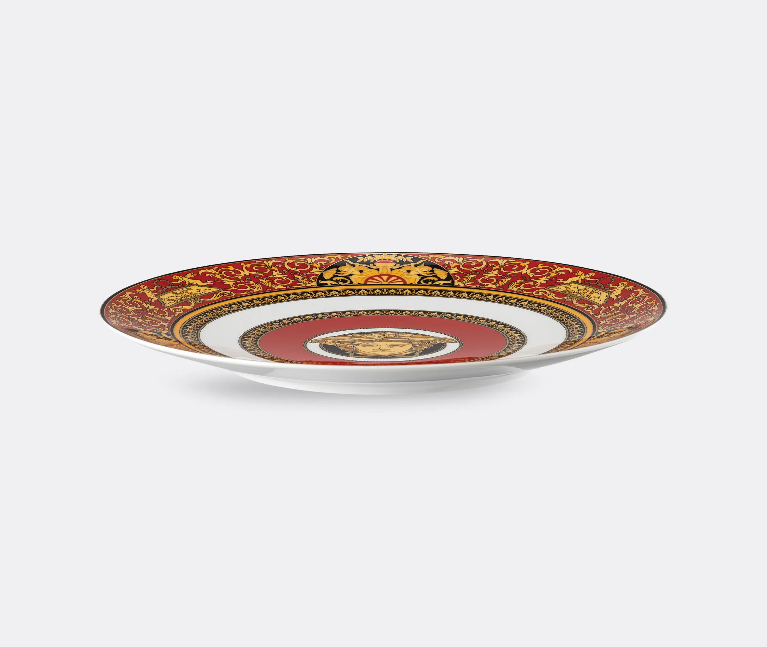 Versace Medusa Service Plate - Red