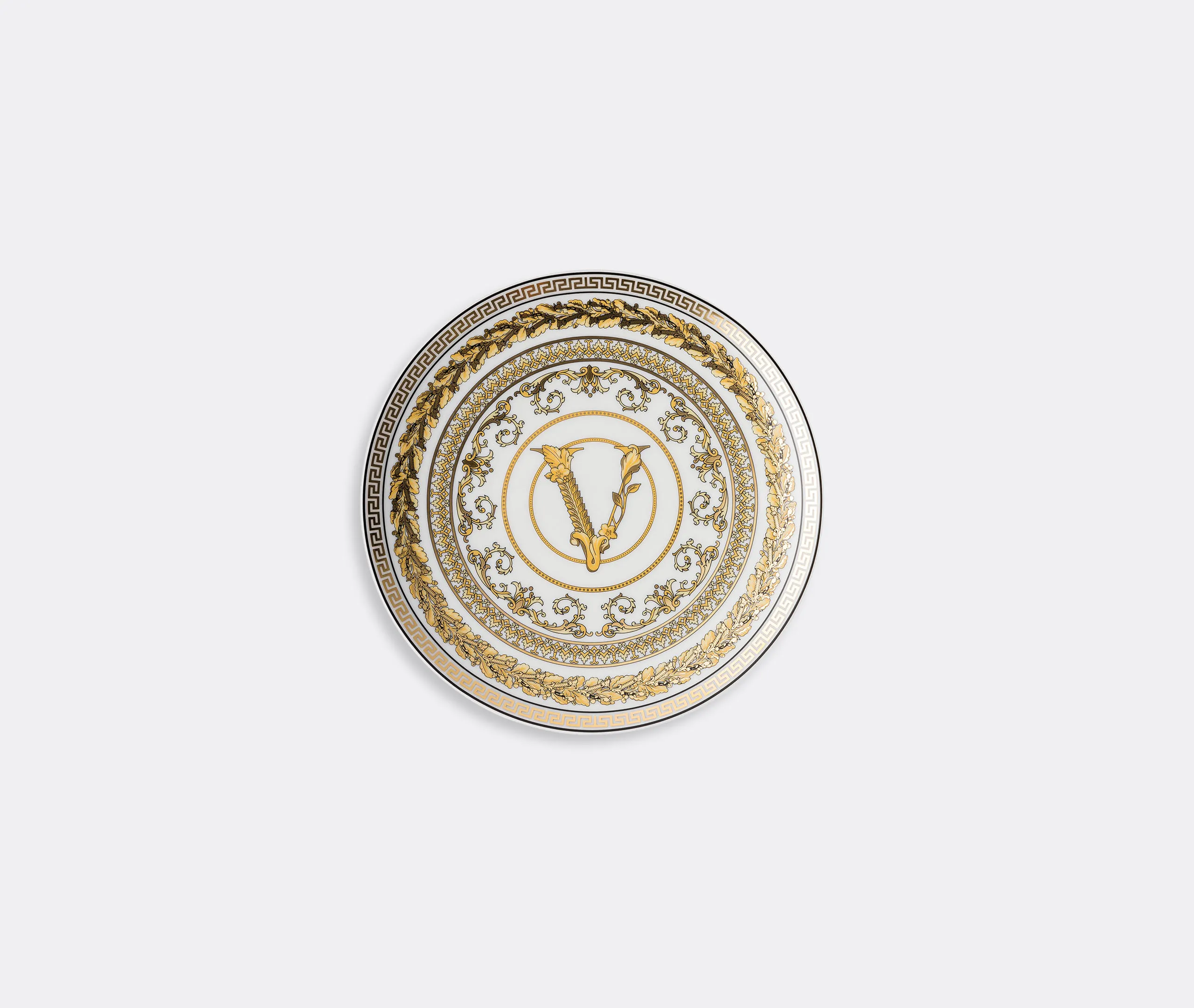 Versace Virtus Gala Dinner Plate - White and Gold, Porcelain product