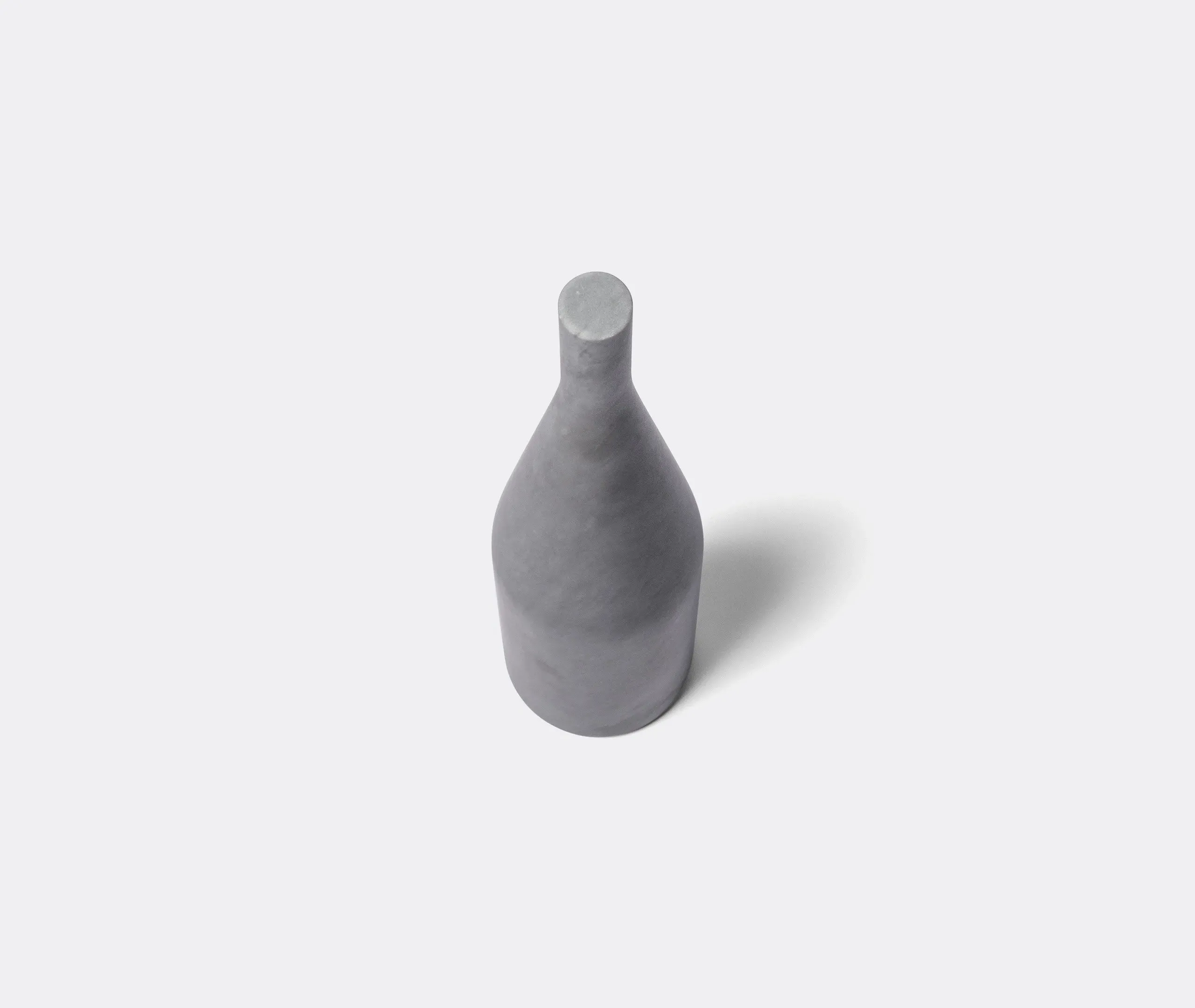 Decorative Bottle Object - Grey, Versilia Marble