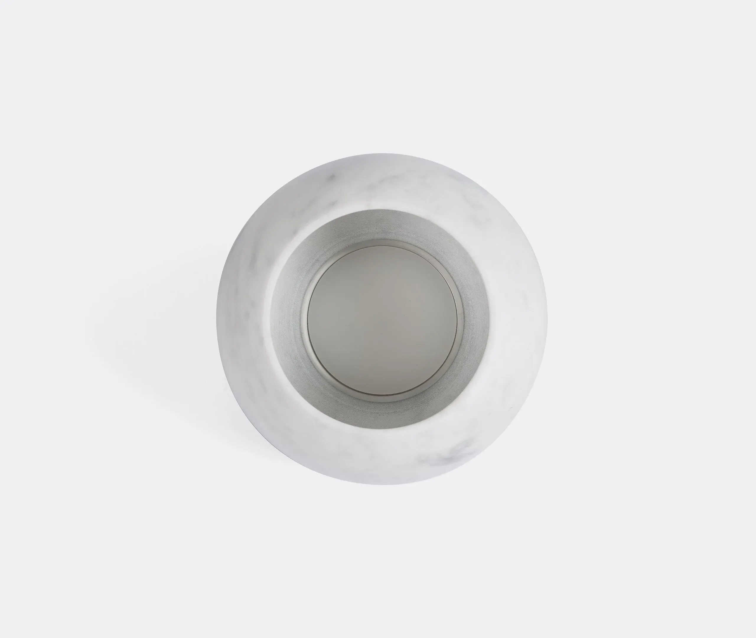 Medium Table Lamp Sculptural Design - White, Marble