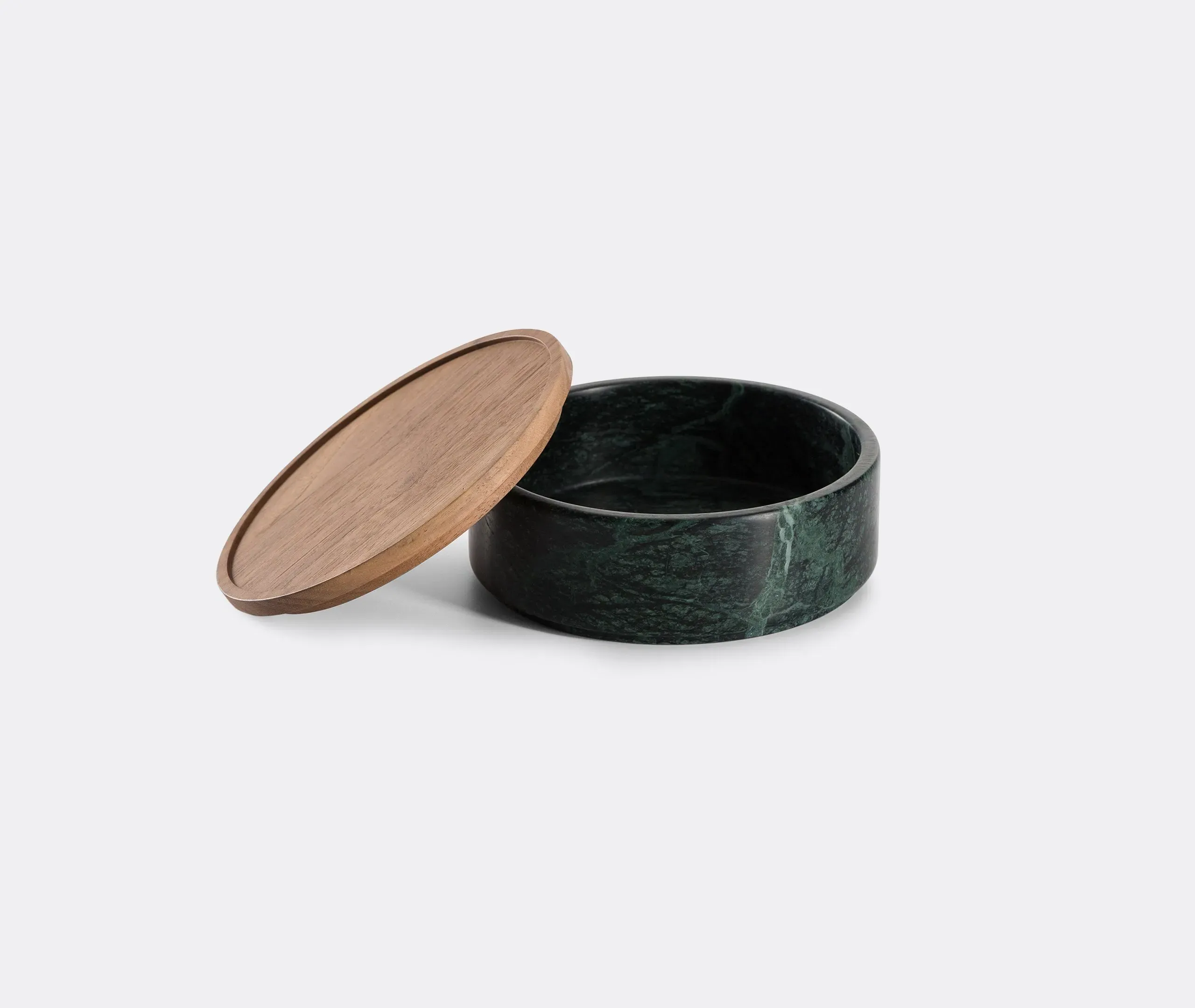 Small Storage Container - Green, Stone