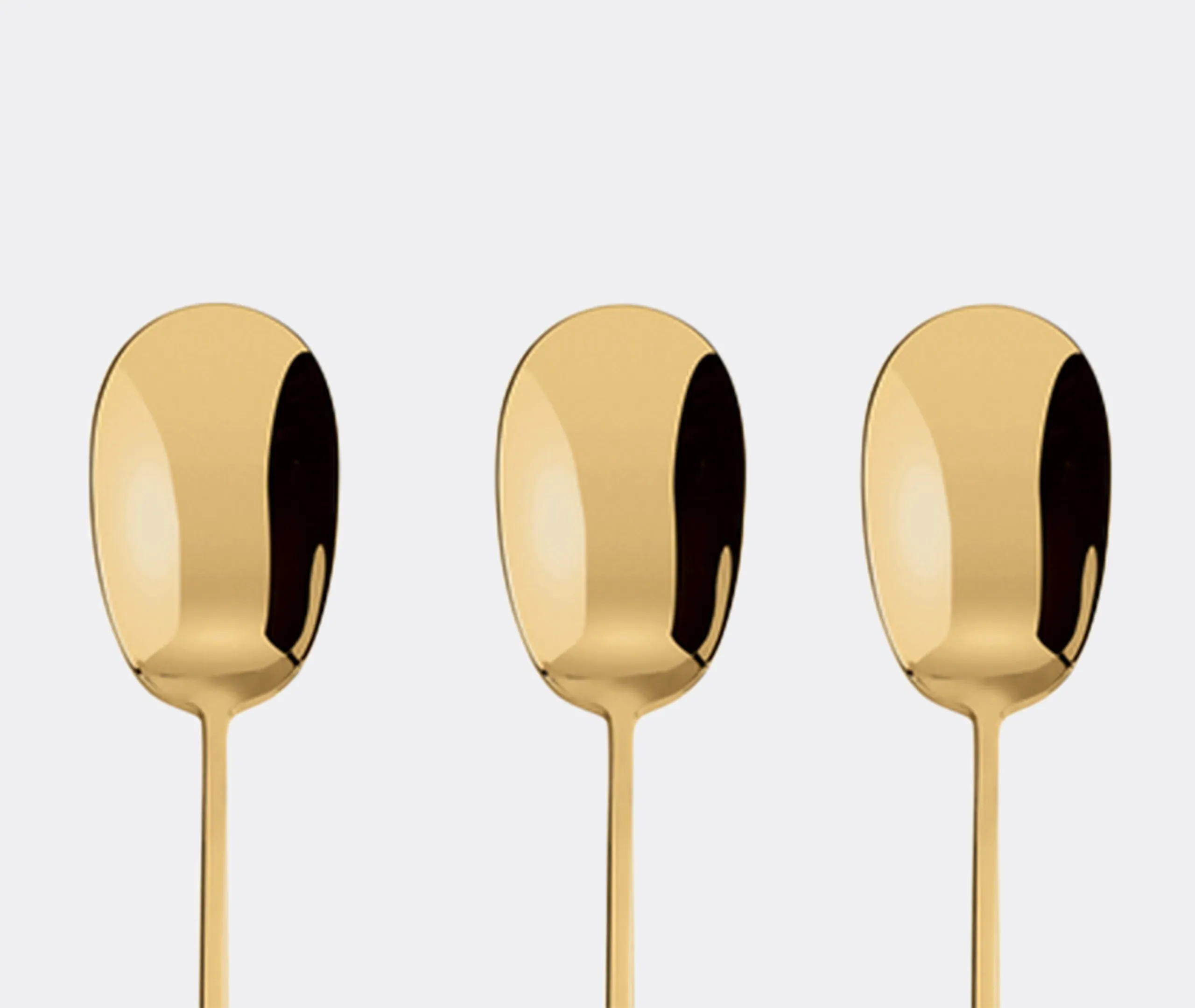 '100' Moka Spoon Set of Six - Gold alternate view