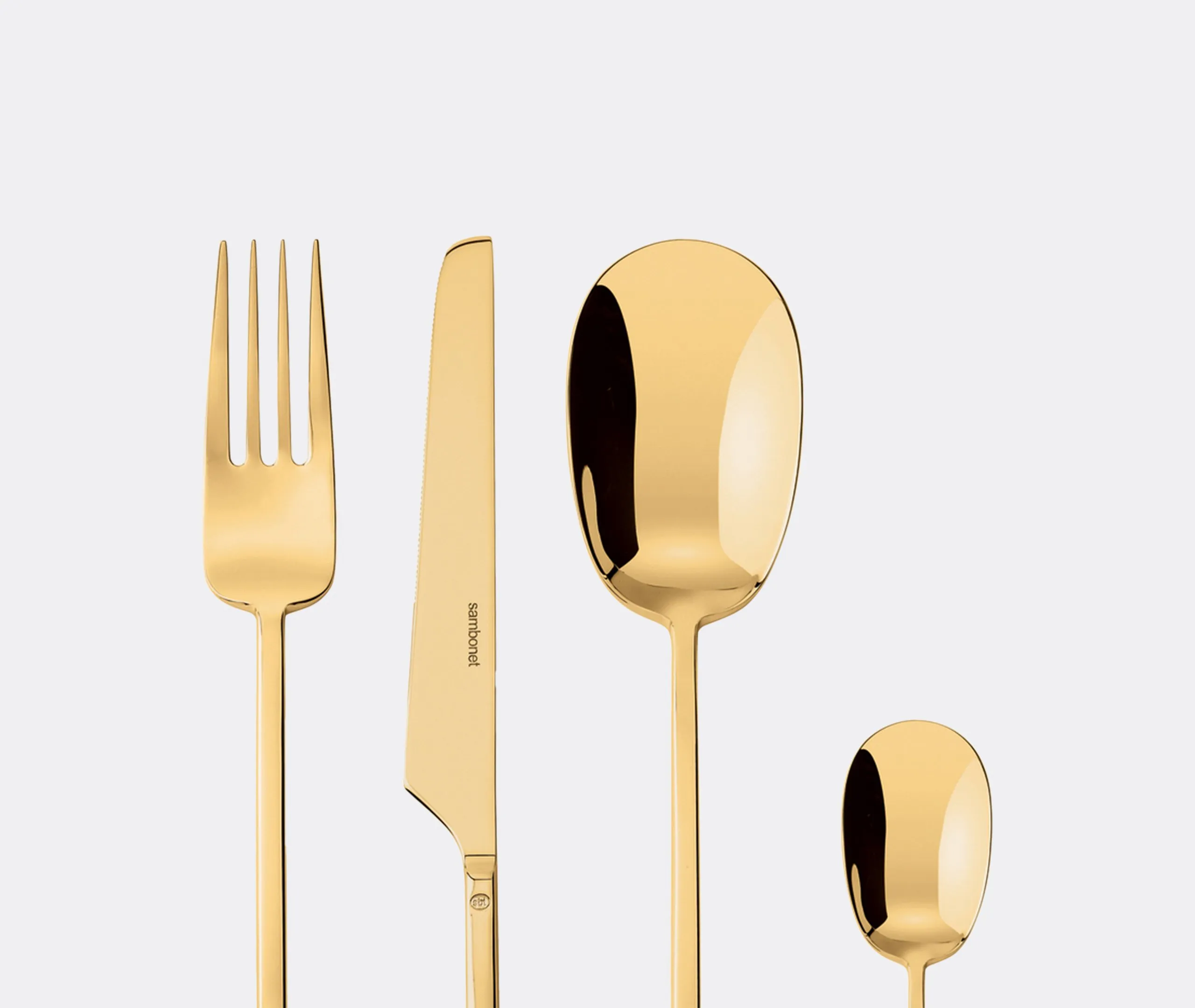 24-Piece Cutlery Set - Gold, Steel