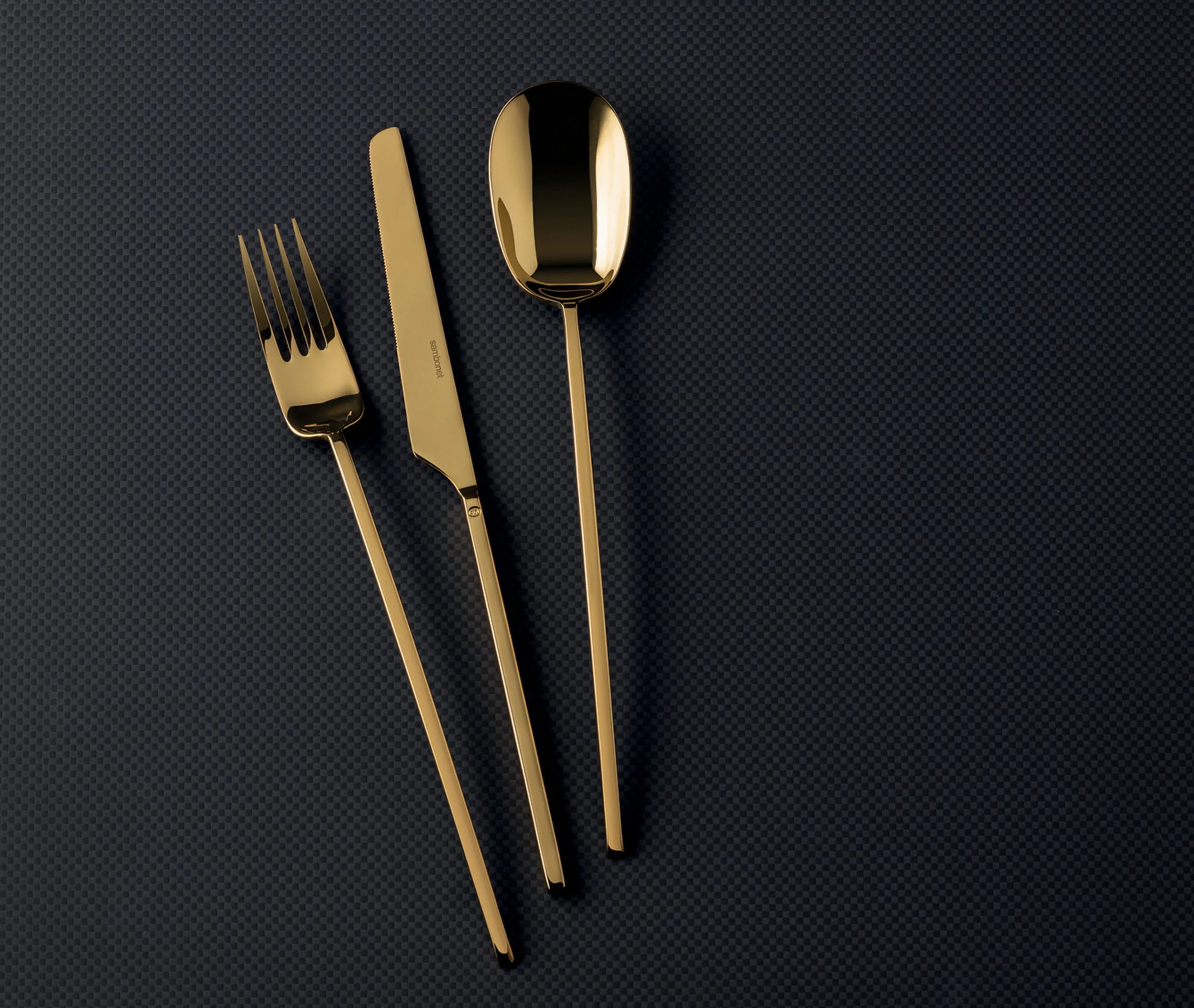 24-Piece Cutlery Set - Gold, Steel