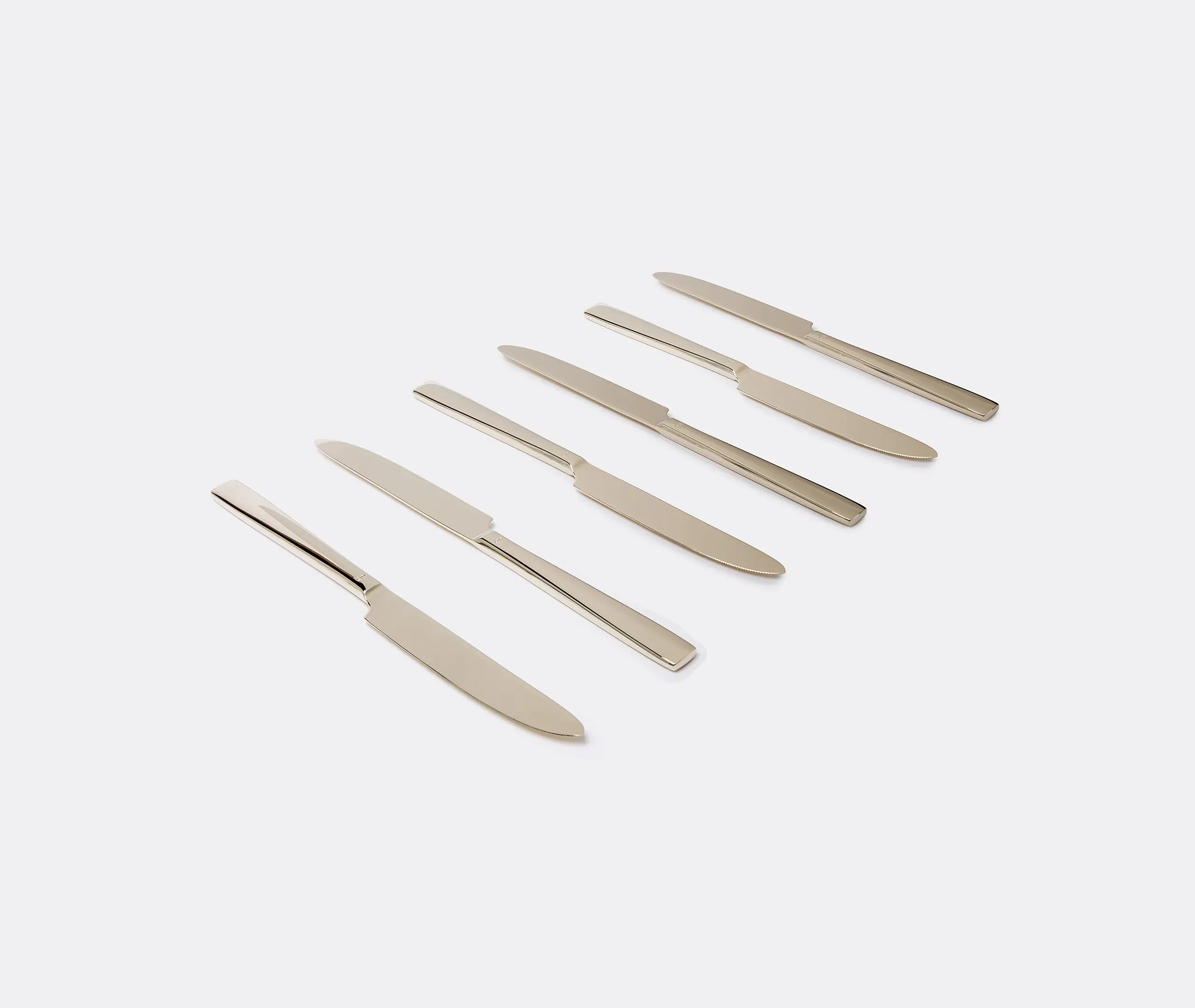 Flat 24-Piece Cutlery Set - Champagne