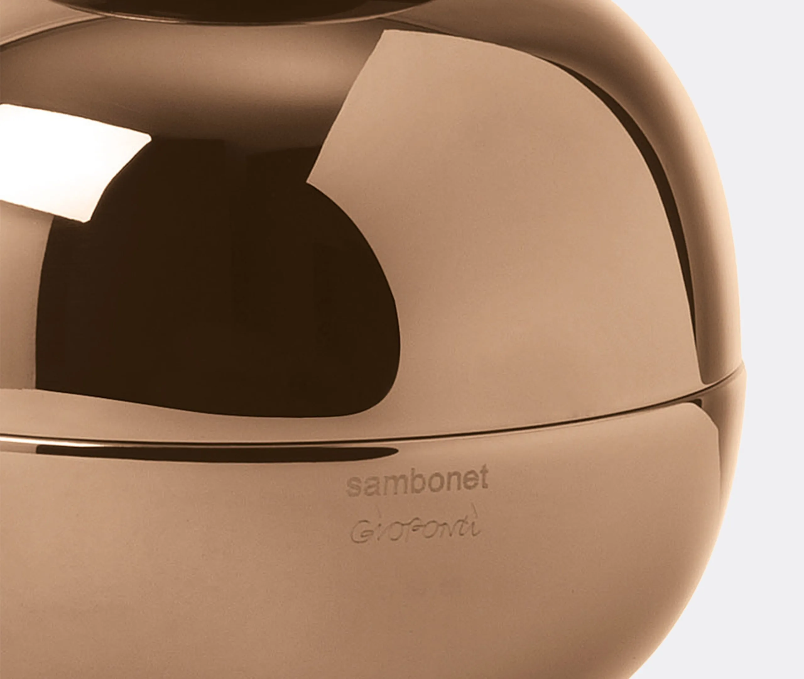 Gio Ponti Small Centrepiece - Rum, Stainless Steel