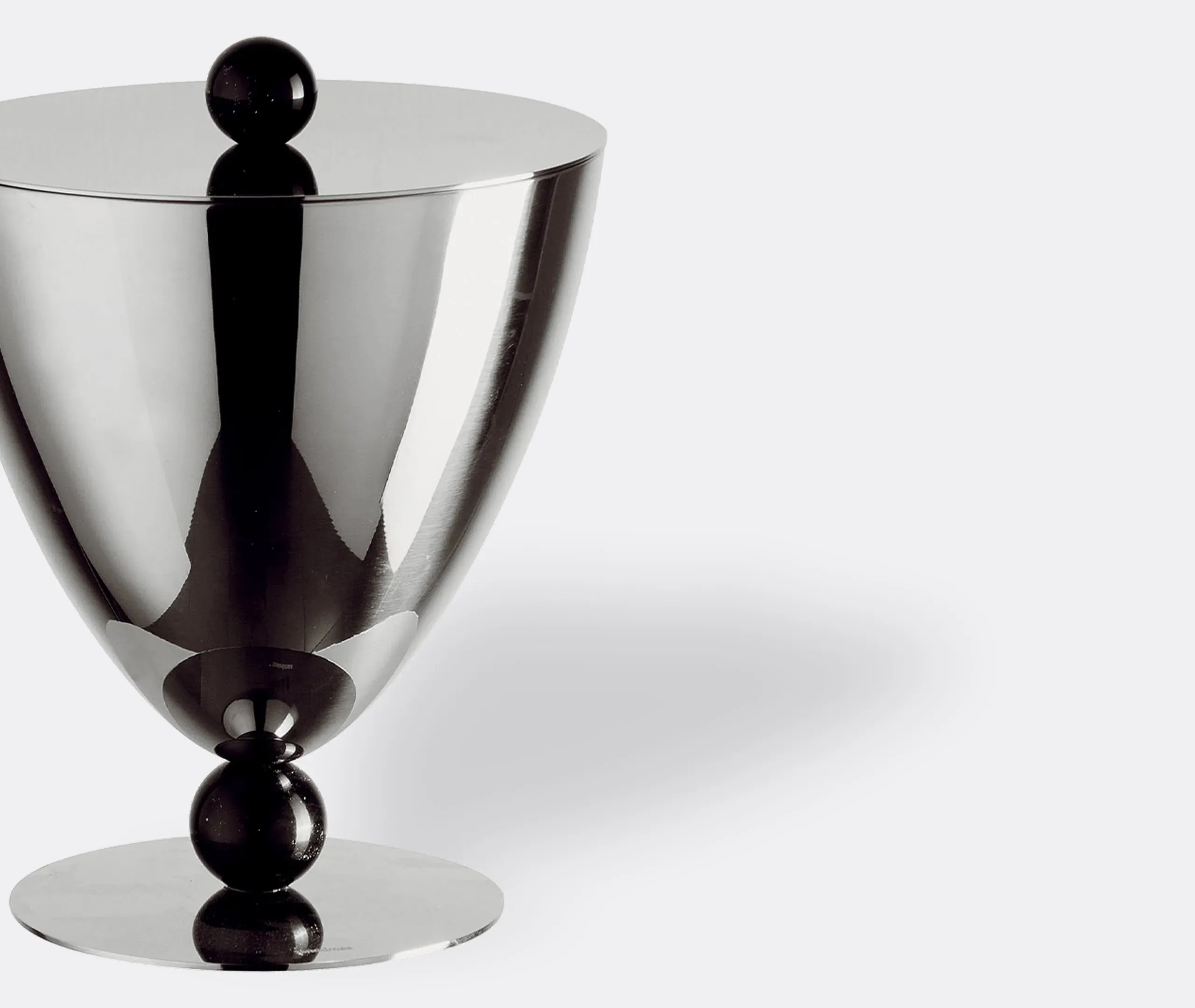 Ice Bucket with Resin Details - Silver Steel