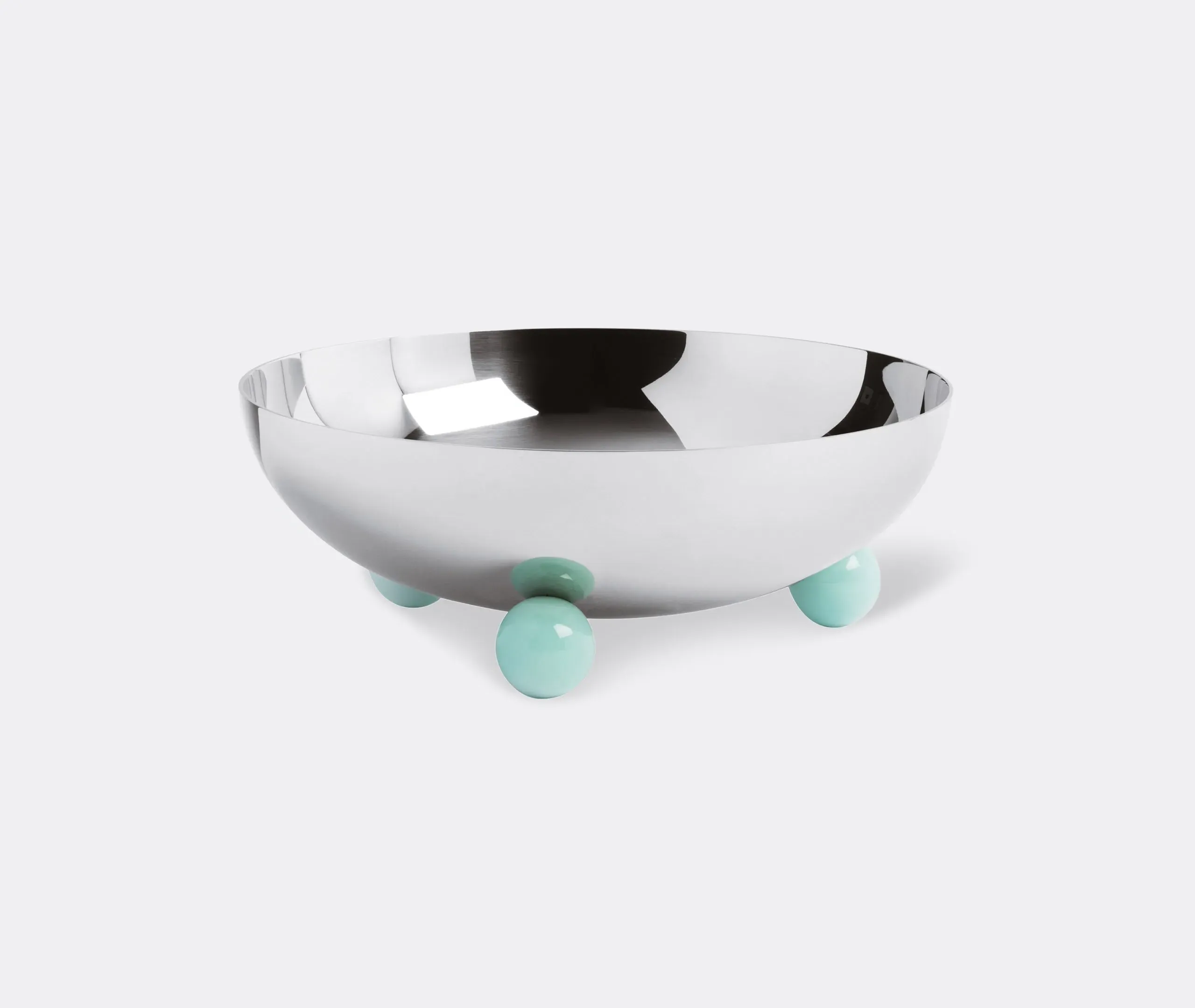 Large Serving Bowl - Aquamarine, Stainless Steel