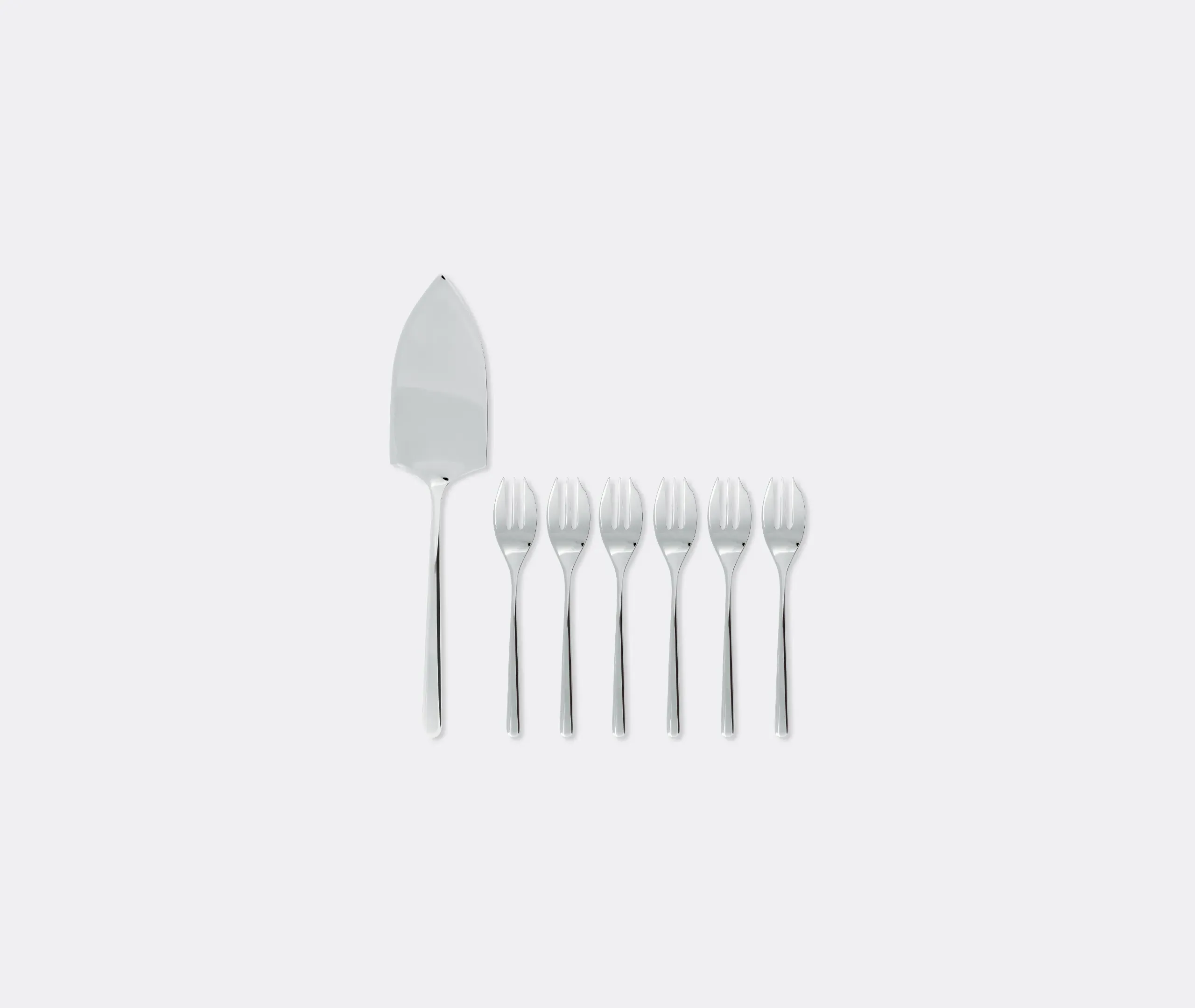 Linear 7-Piece Cake Set - Silver, Stainless Steel product