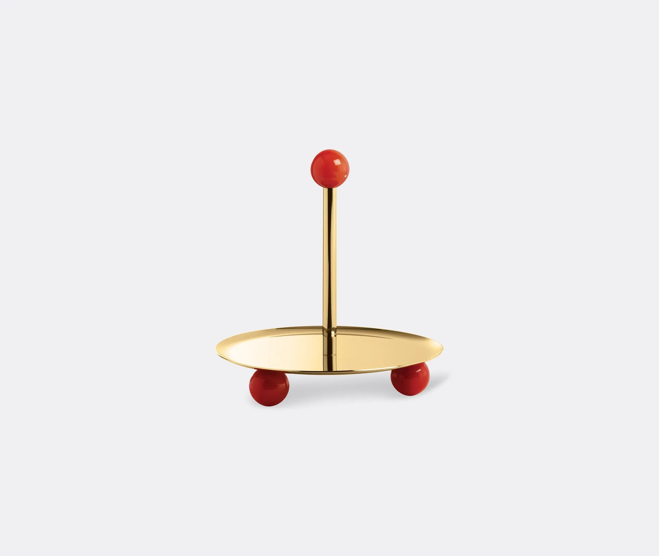 Pastry Stand with Resin Base - Coral, Steel