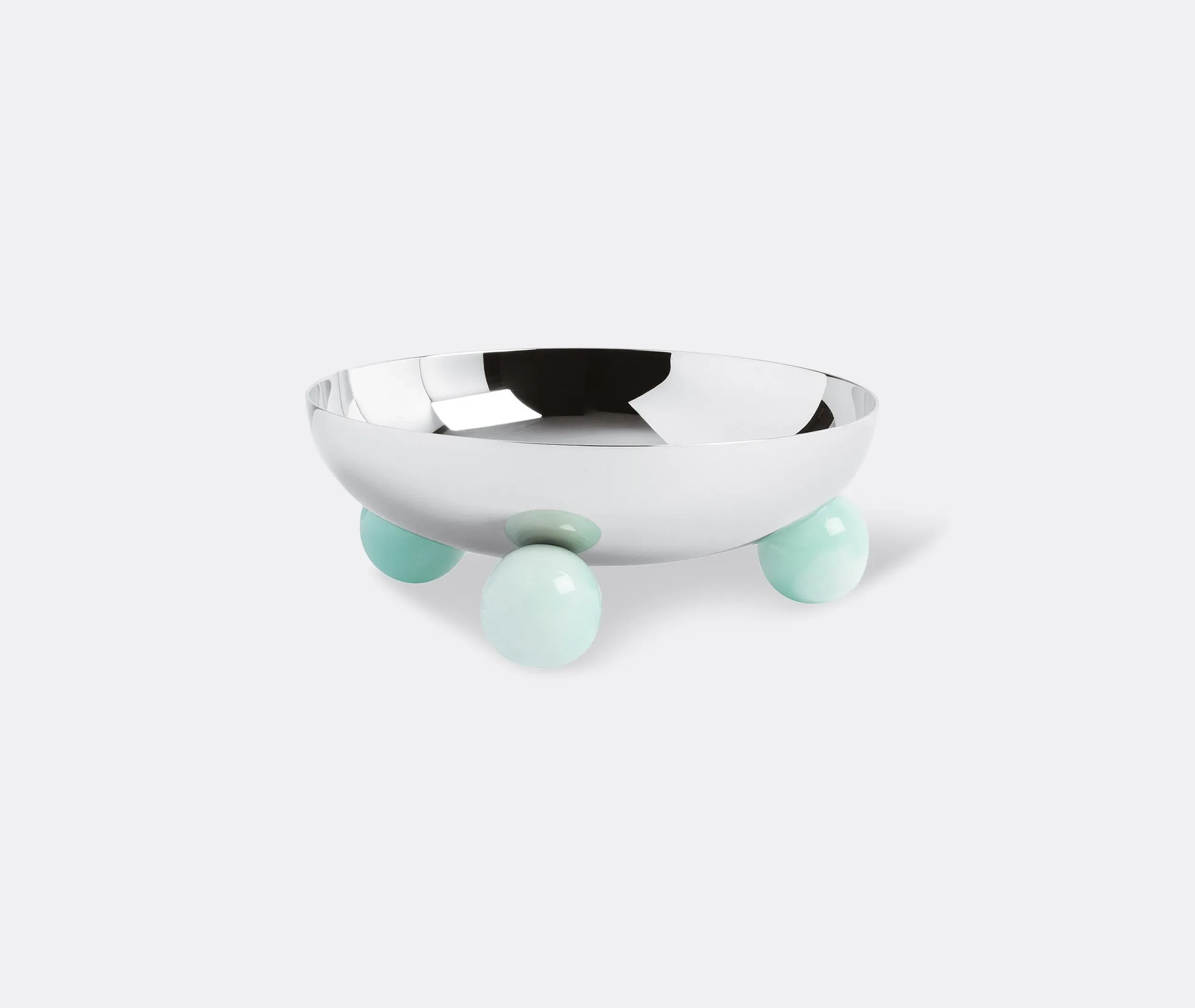 Penelope Small Serving Bowl - Aquamarine, Stainless Steel image