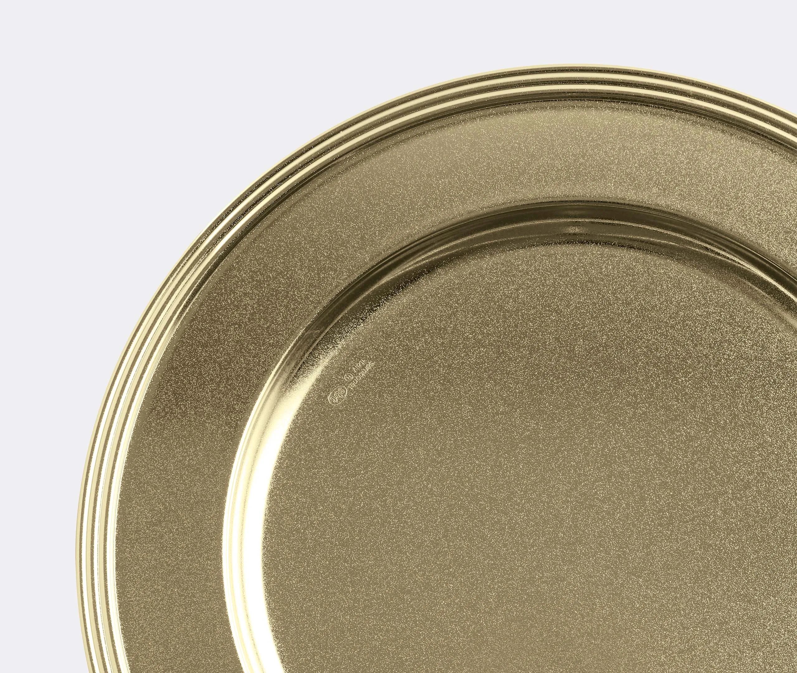 Show Plate with Diamond Finish - Gold, Steel