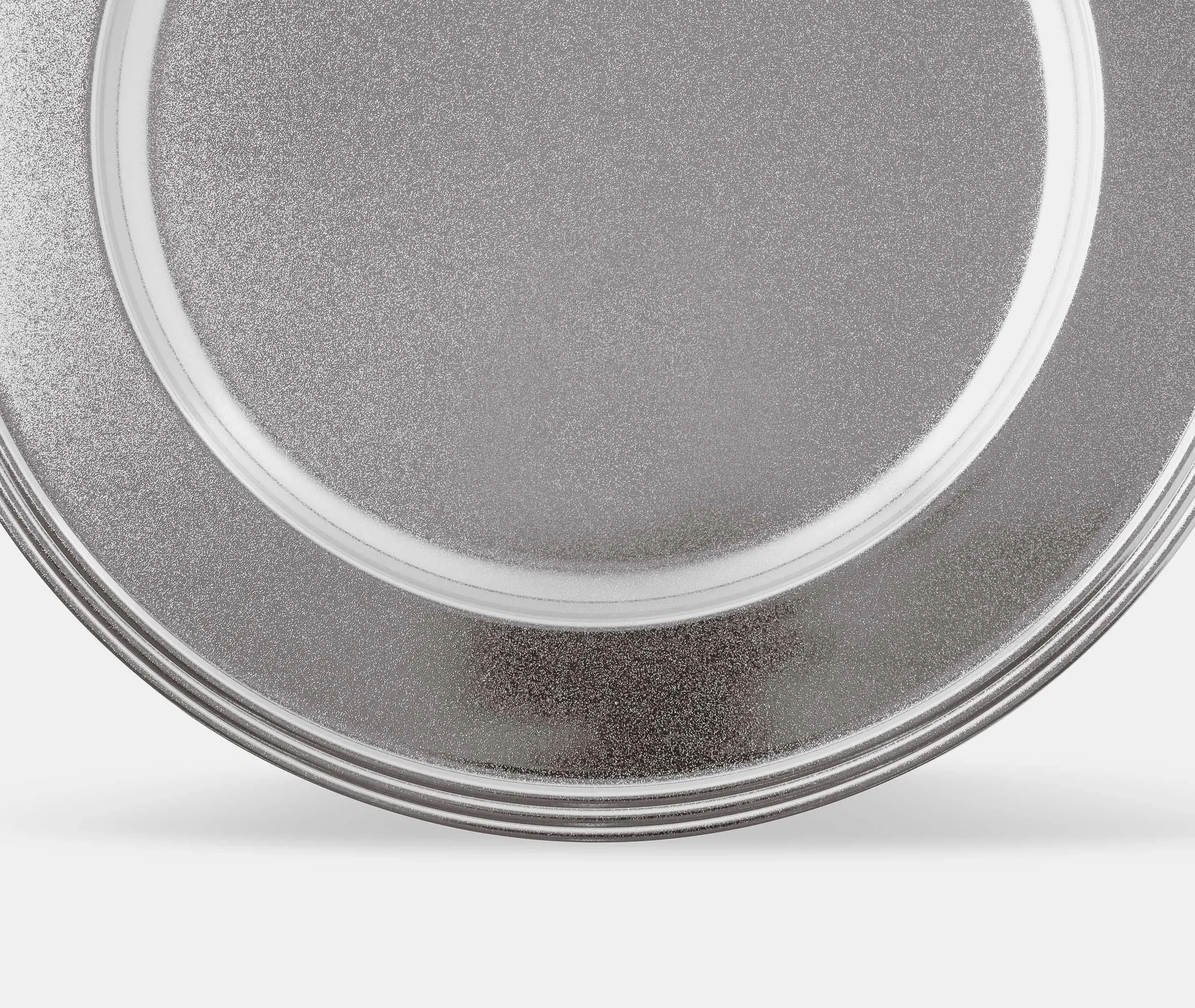 Show Plate with Diamond Finish - Silver, Steel