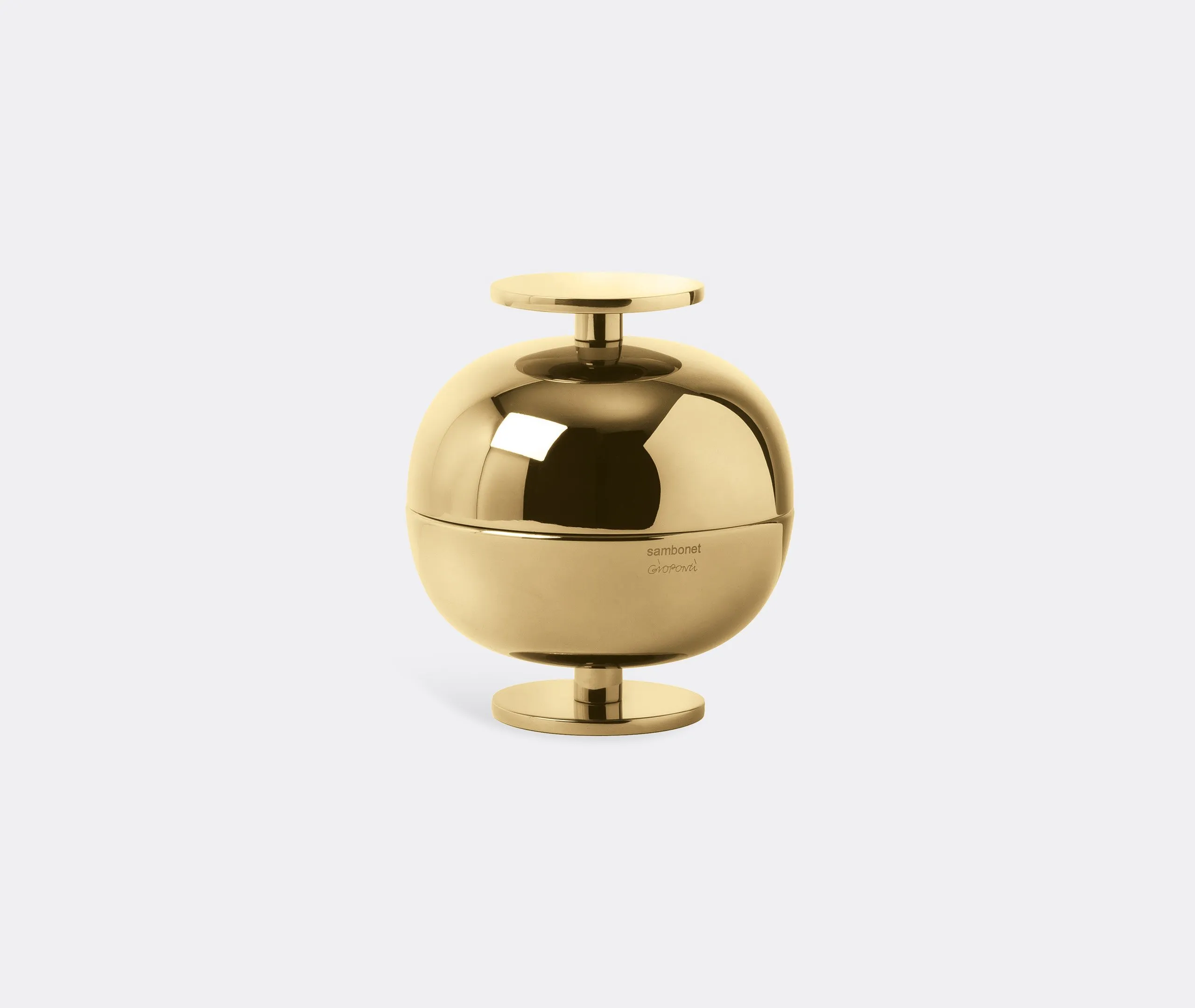 Small Centrepiece with Dual Bowls - Gold, Steel