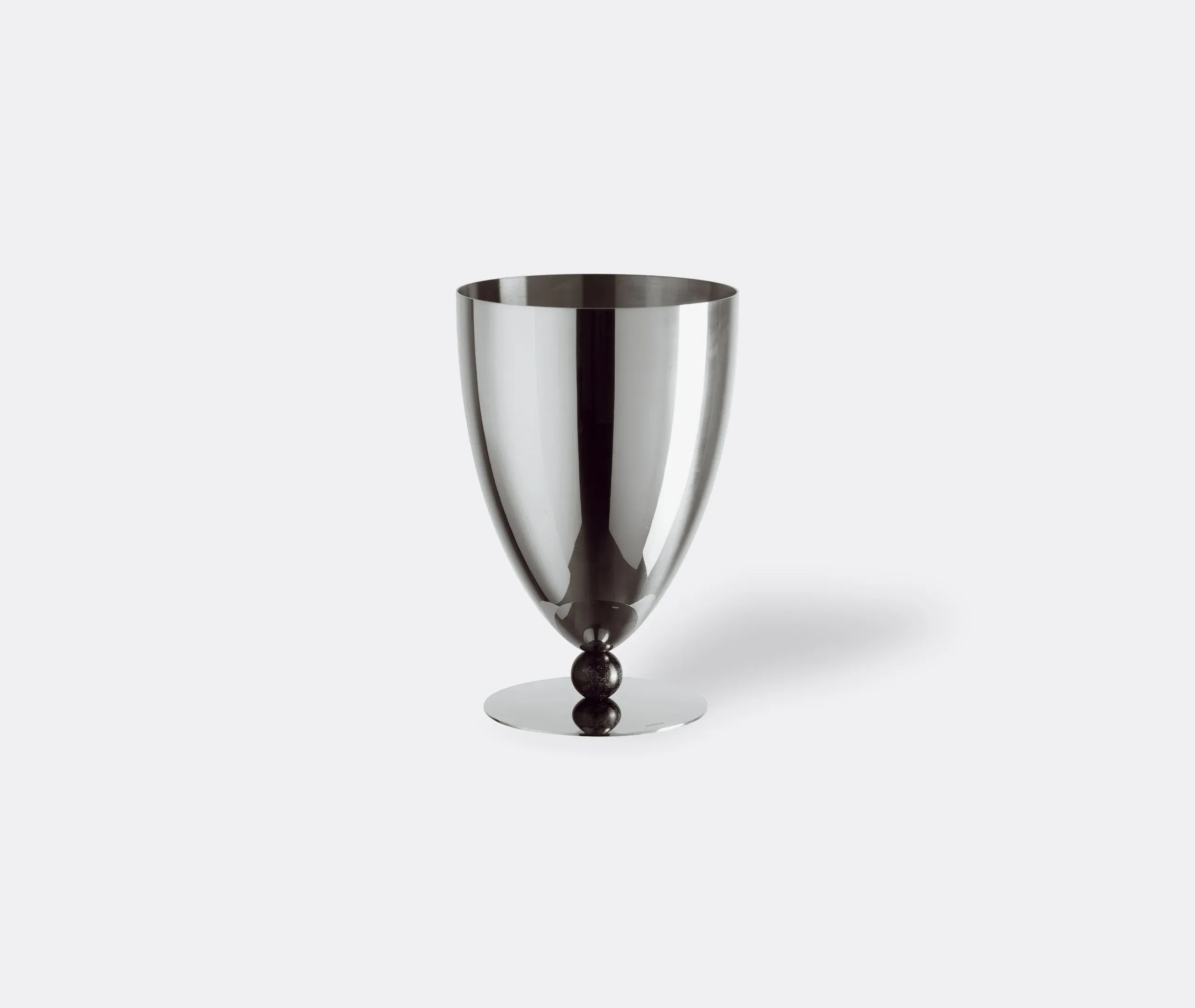 Wine Cooler with Resin Details - Silver Steel