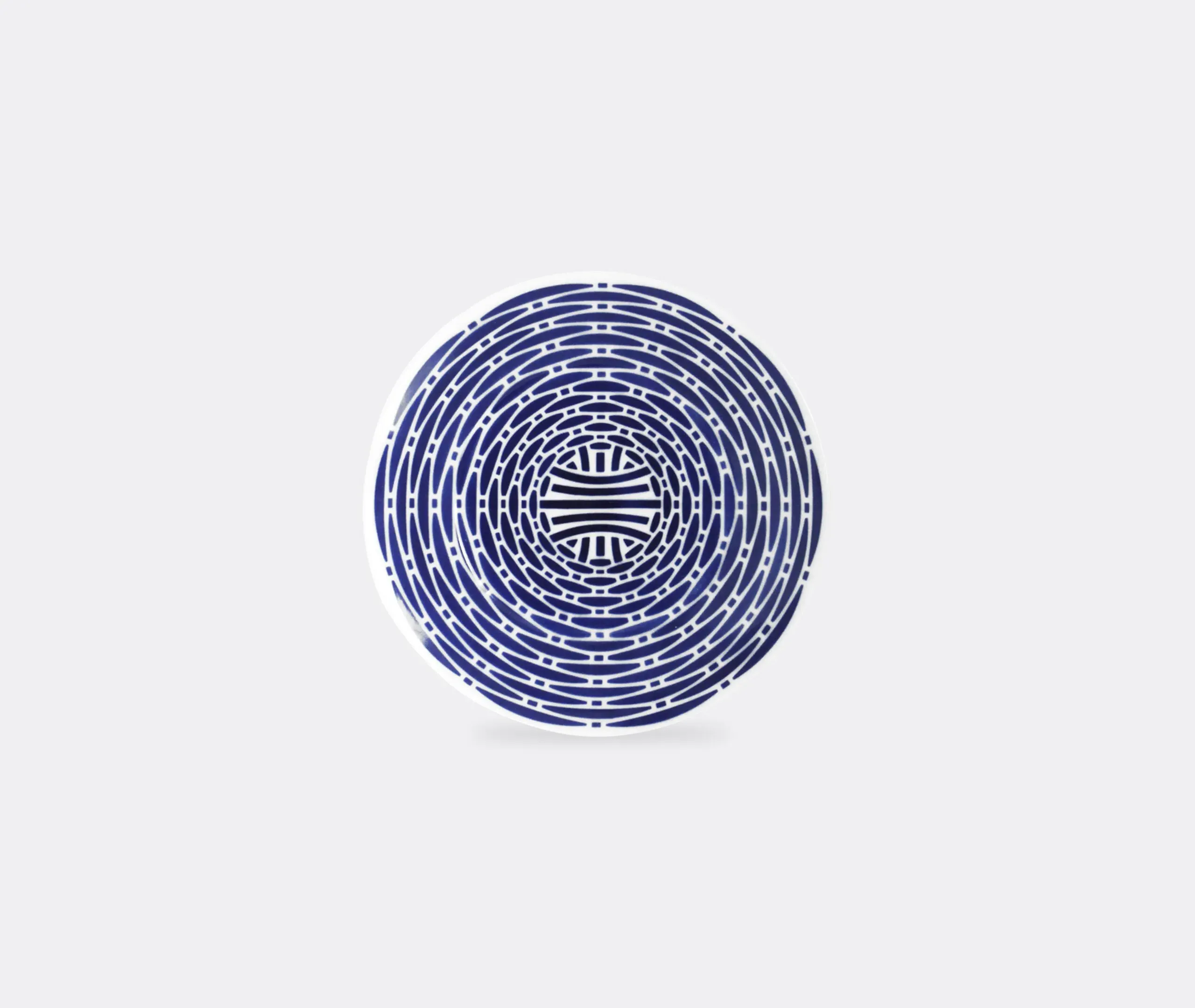 20-Piece Dinner Set with Basket Pattern - Blue