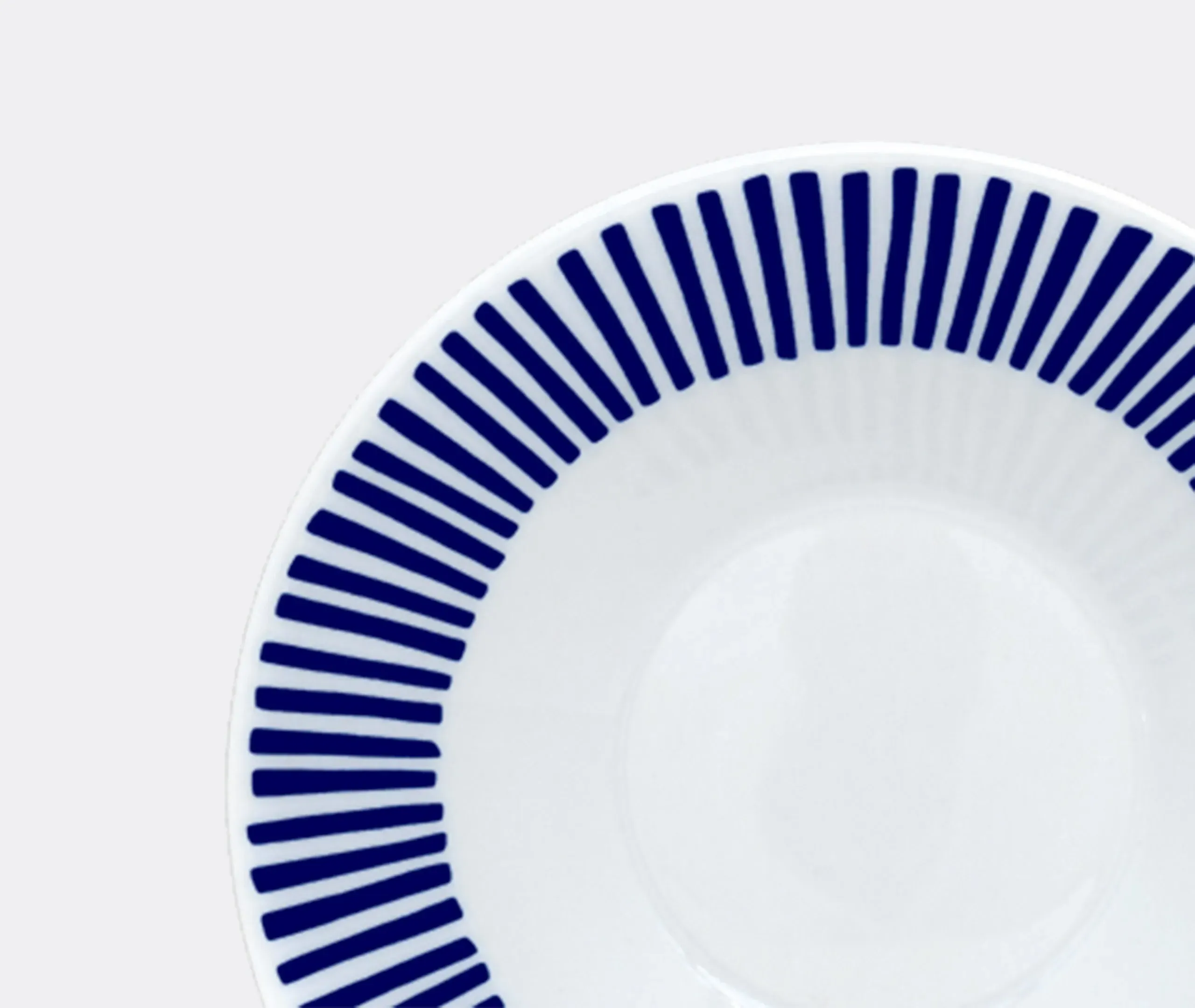 6-Piece Deep Plate Set - Blue, Porcelain
