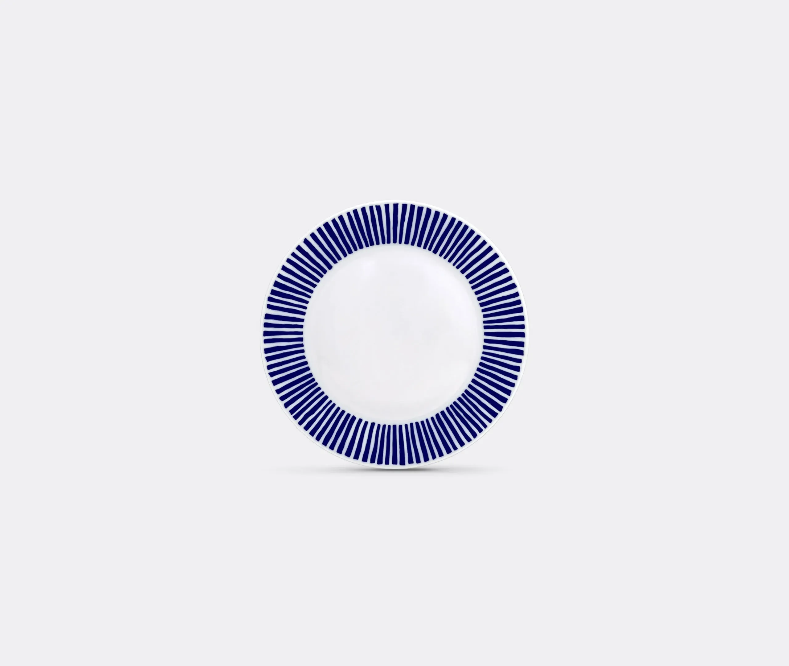 6-Piece Flat Plate Set - Blue, Porcelain