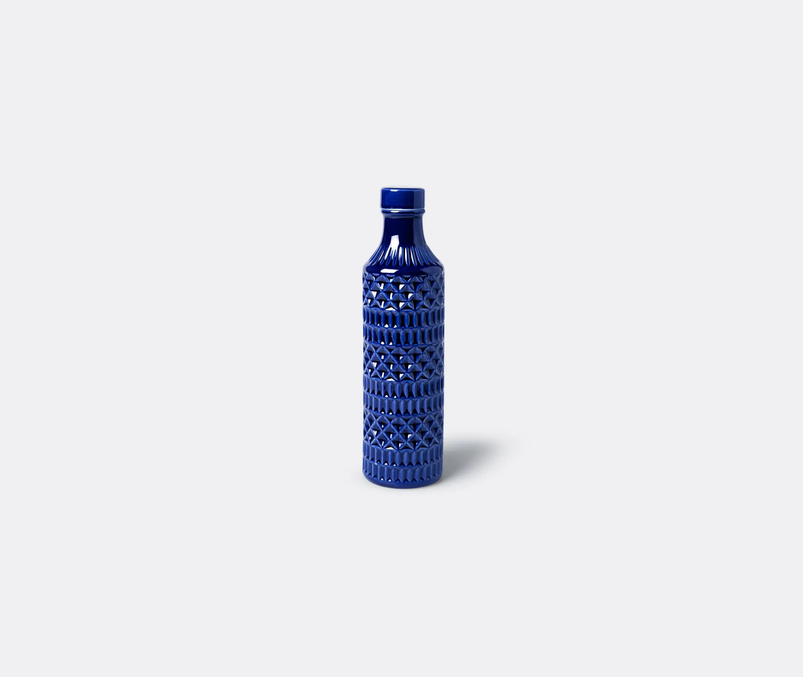 7-Piece Liquor Set with Relief - Blue, Porcelain
