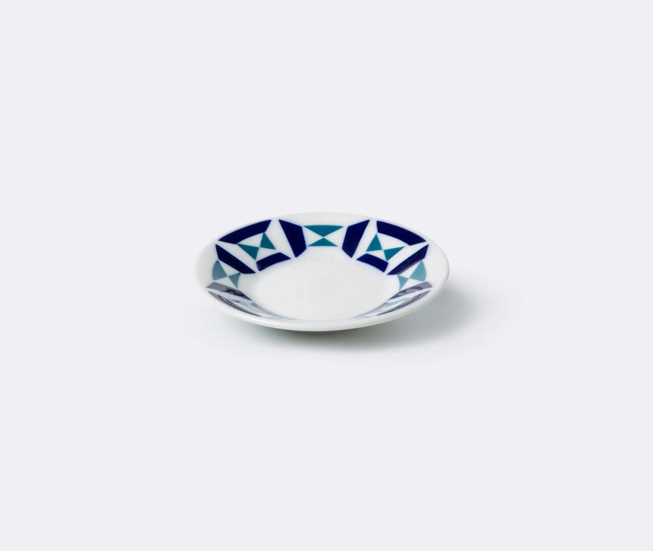 Coffee Saucer Monférico Pattern - Blue, Porcelain