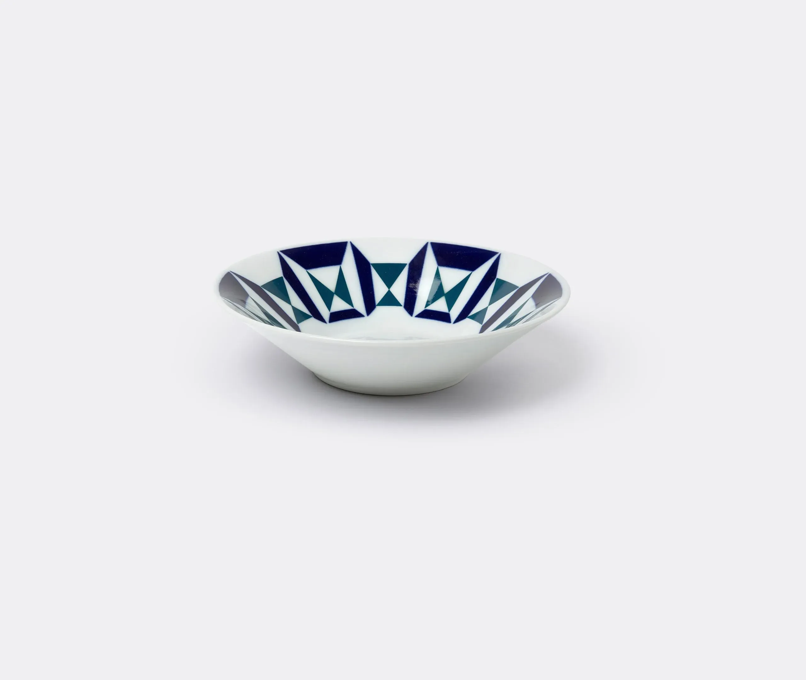 Deep Plate Monférico Pattern - Blue, Porcelain
