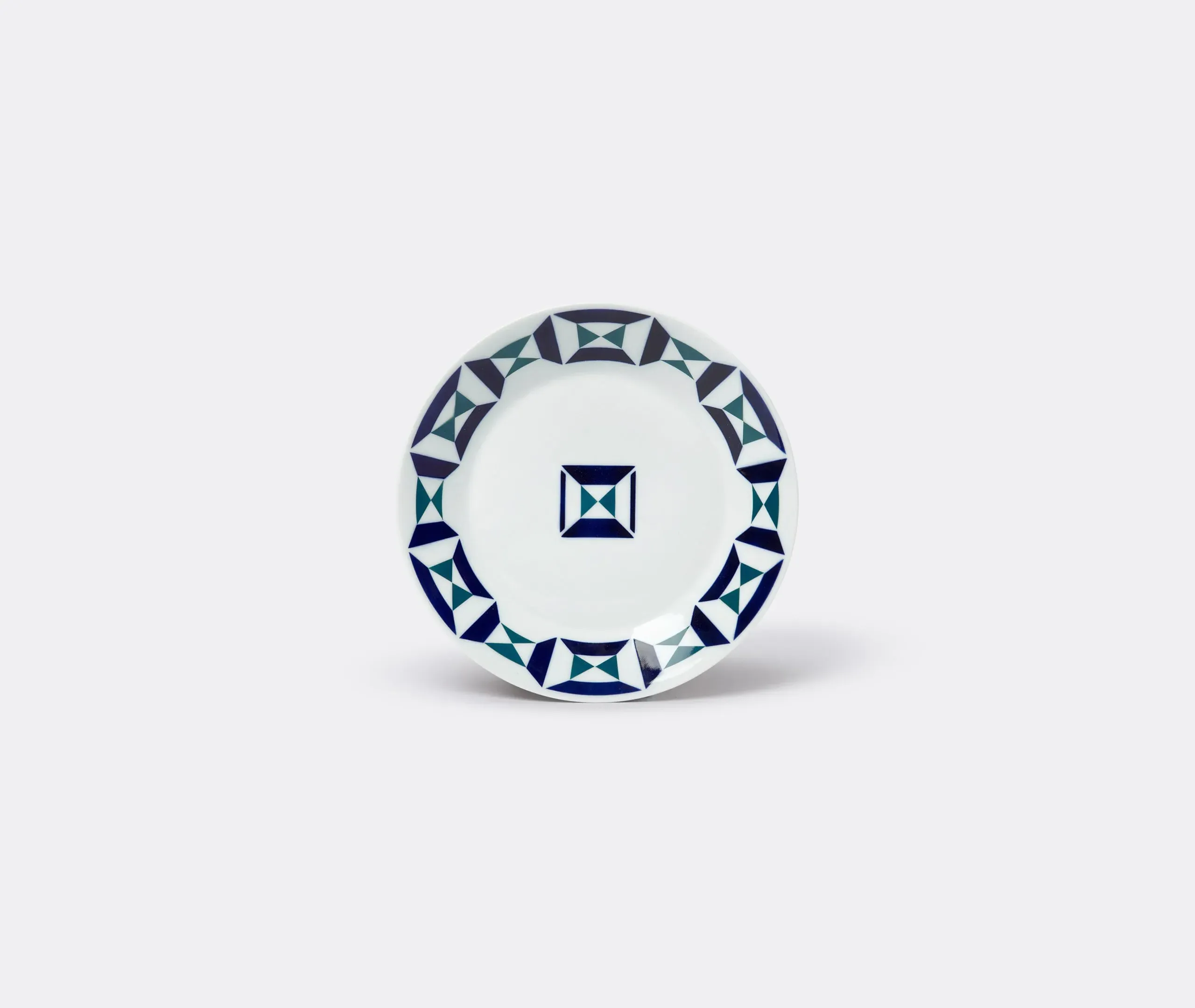 Flat Plate Monférico Pattern - Blue, Porcelain