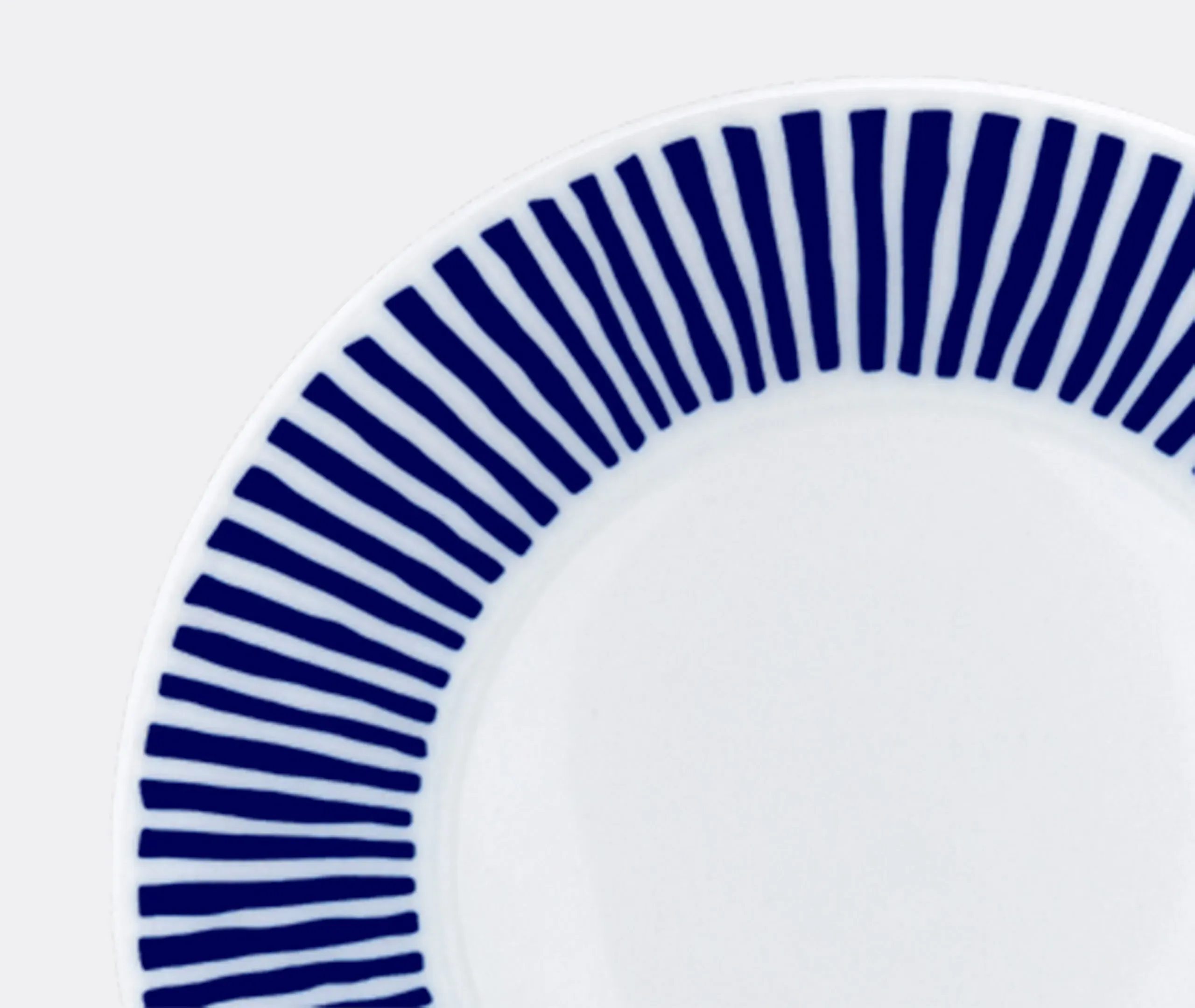 Ladeira Set of Six Dessert Plates - Blue, White, Porcelain alternate view