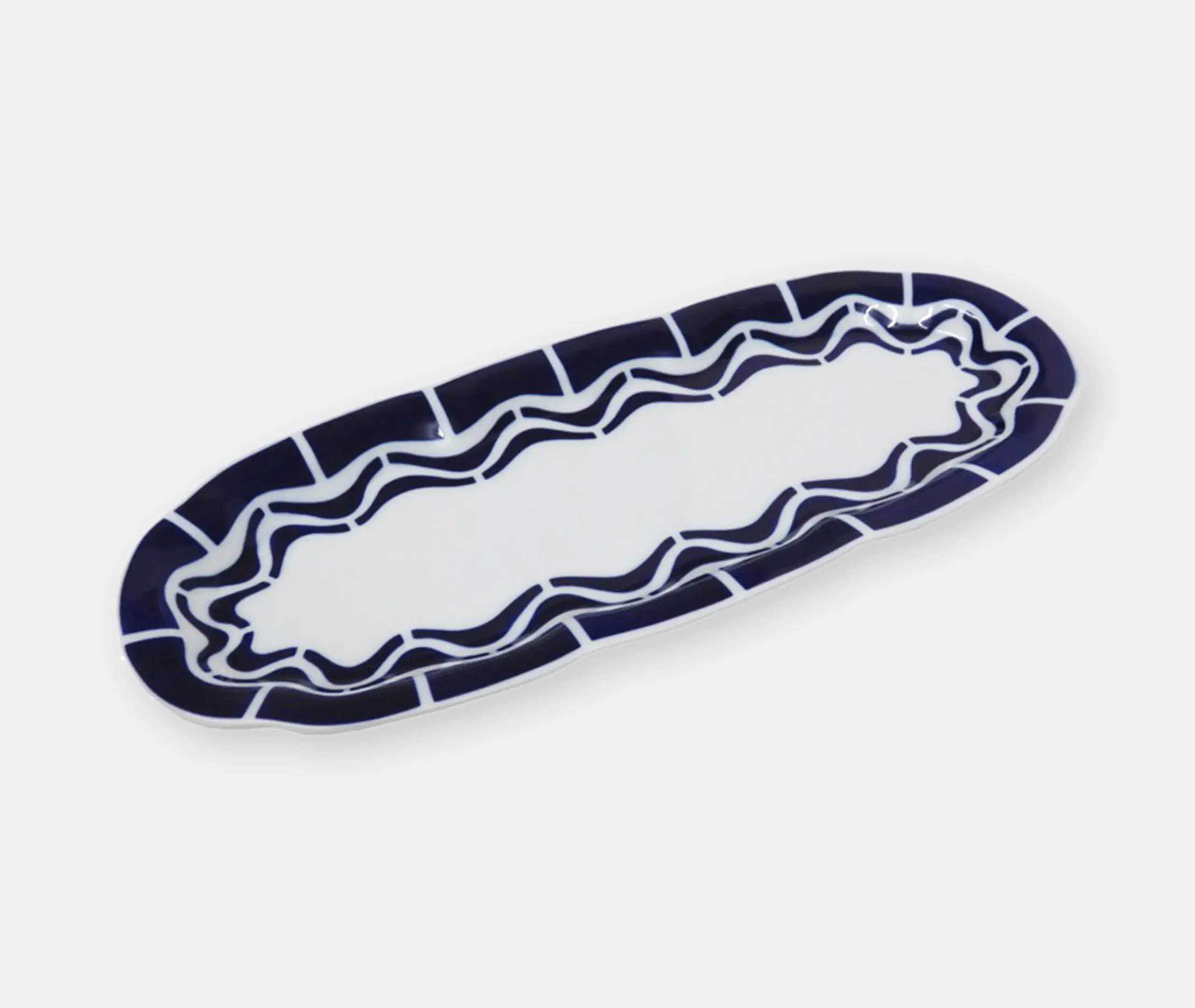 Marbadas Bread Tray - Blue, Ceramic product