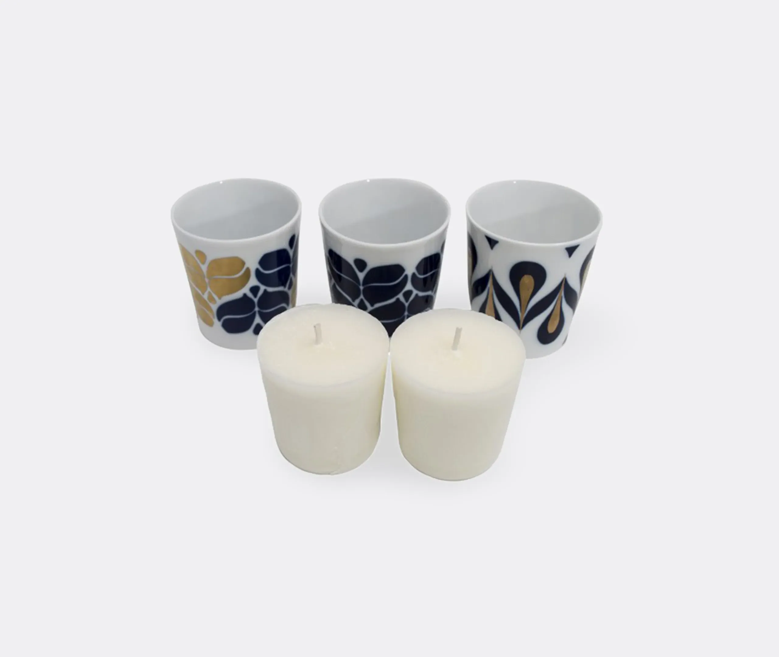 Scented Candle with Lid - Multicolour, Porcelain