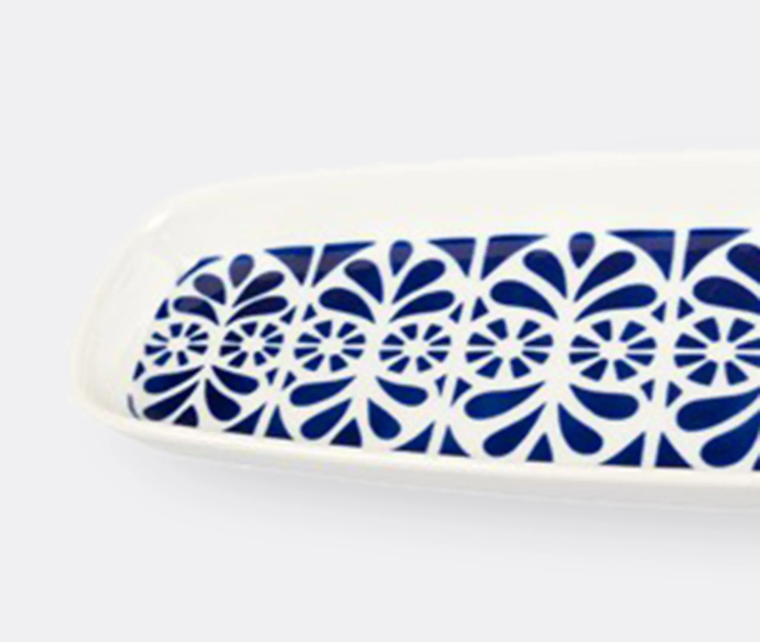 Serving Tray Galerias Pattern - Blue, Porcelain