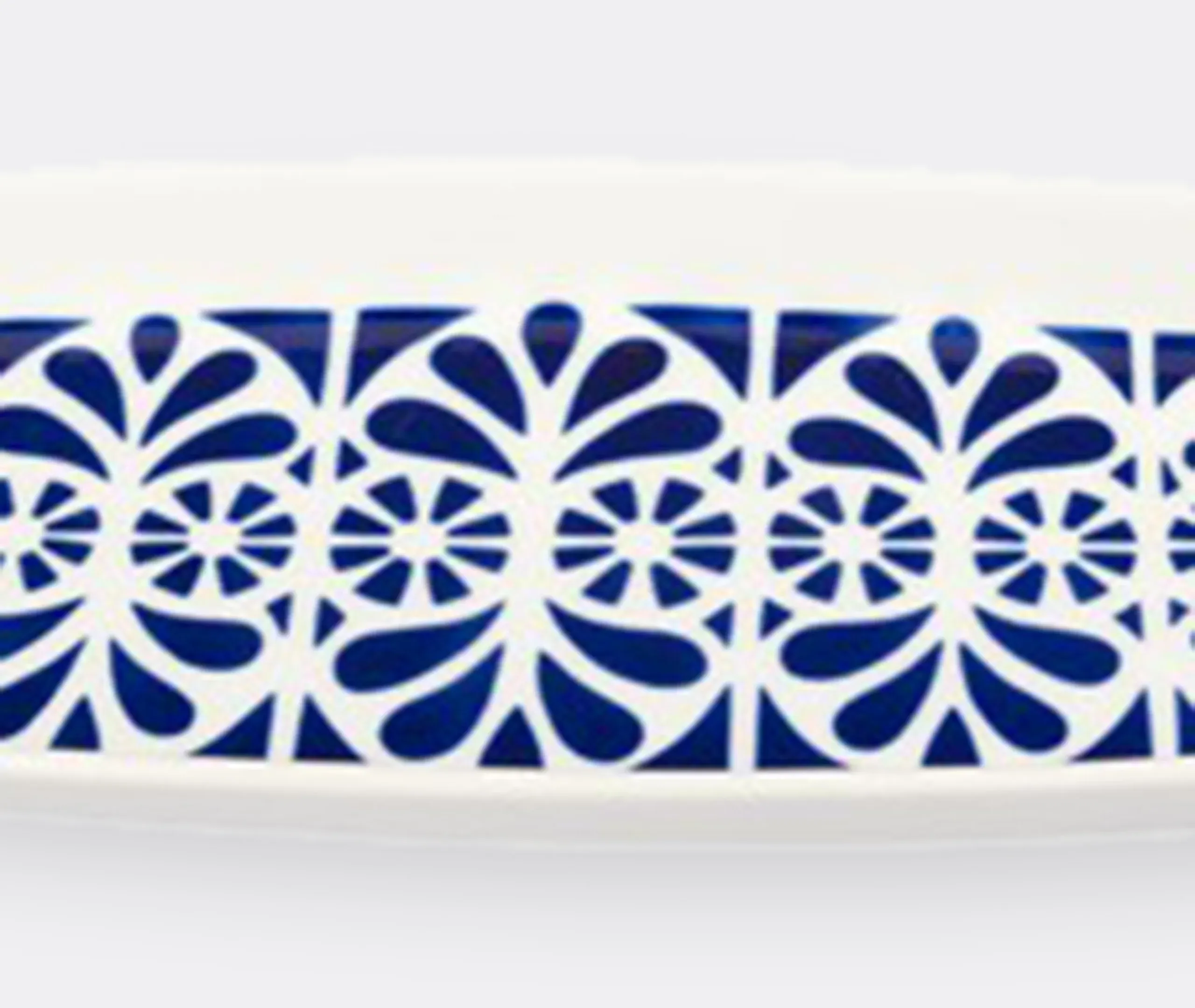 Serving Tray Galerias Pattern - Blue, Porcelain