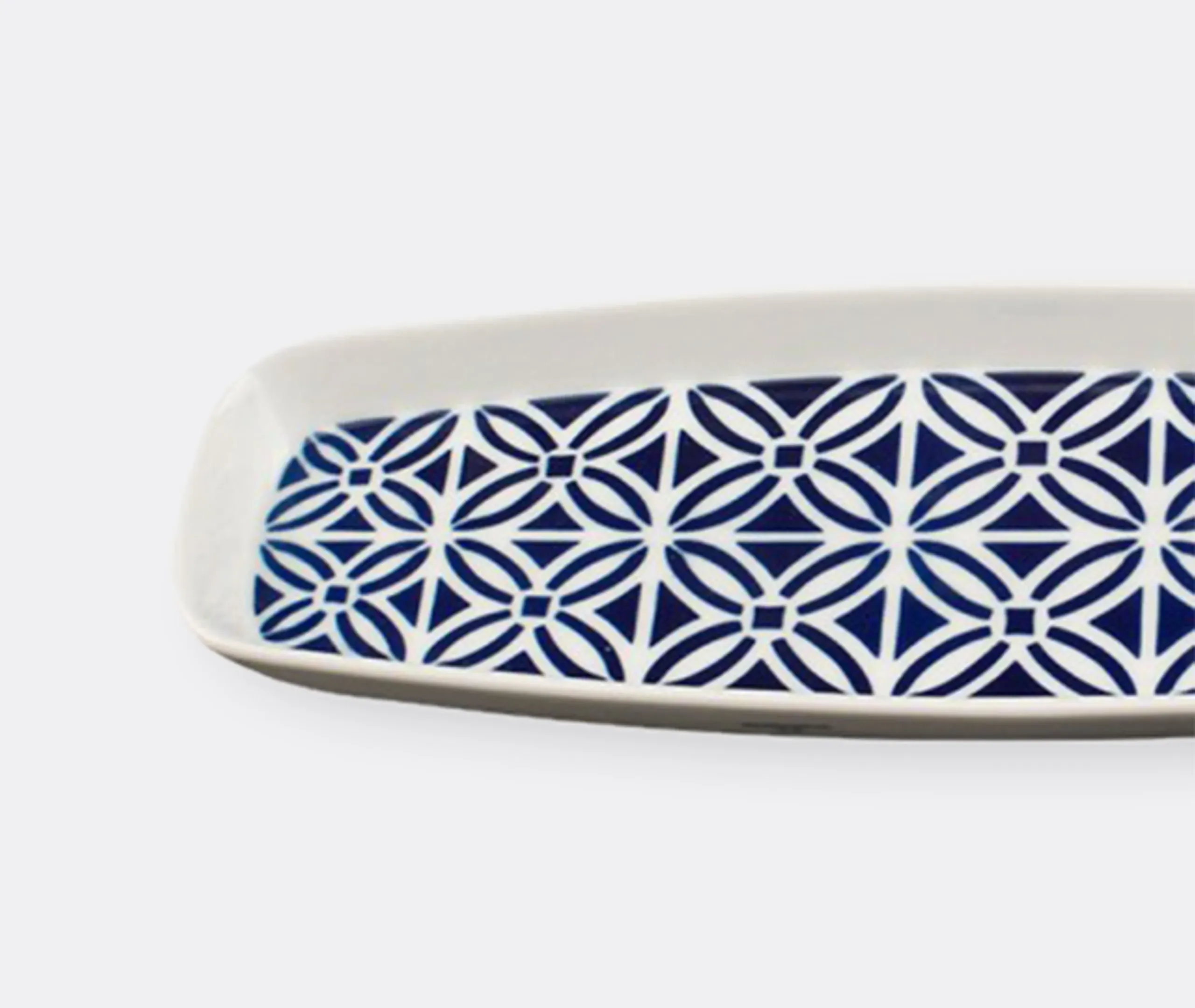 Serving Tray San Paio Pattern - Blue, Porcelain