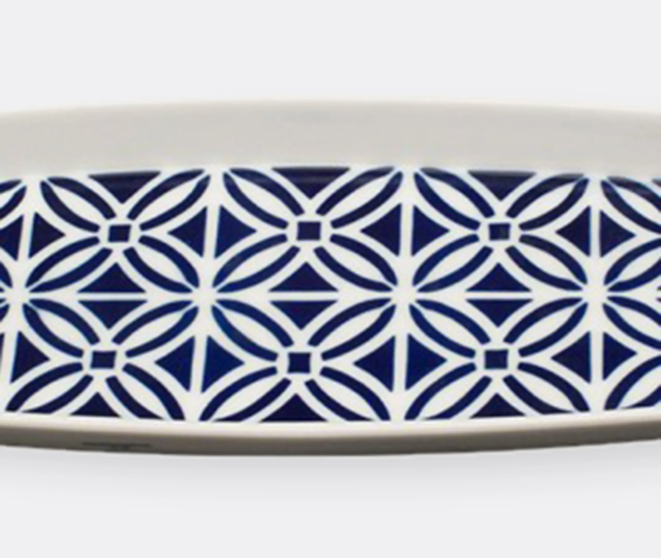 Serving Tray San Paio Pattern - Blue, Porcelain