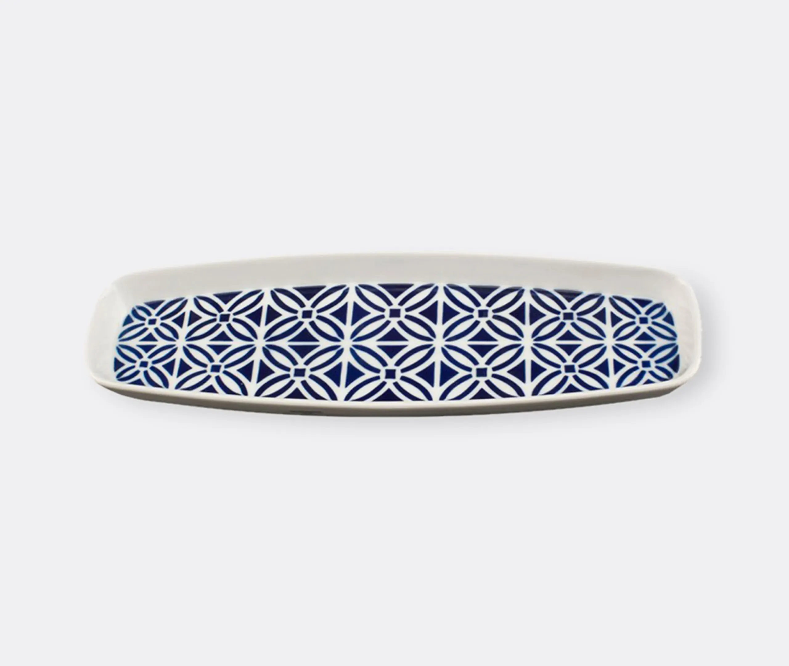 Serving Tray San Paio Pattern - Blue, Porcelain