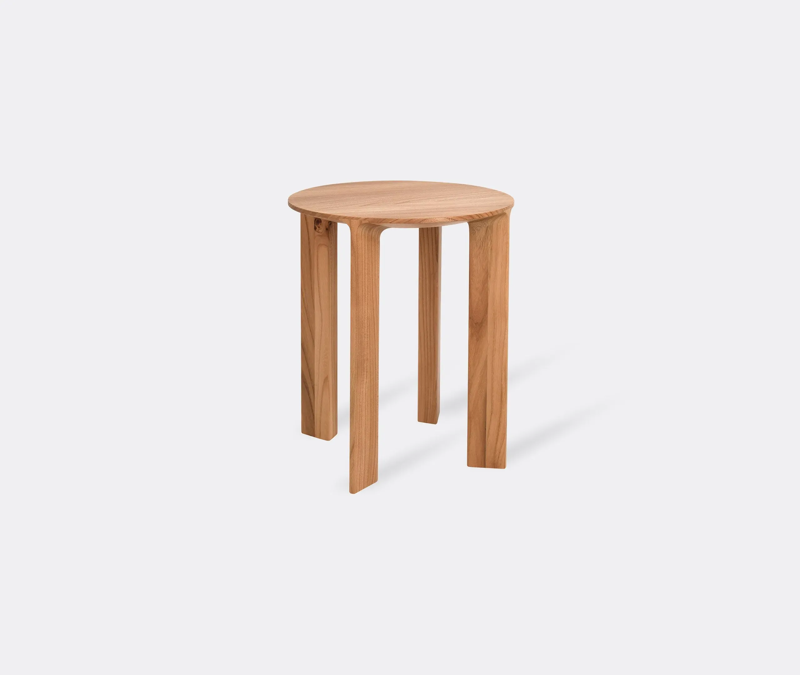 4-Leg Stool - Oak, Solid Wood image