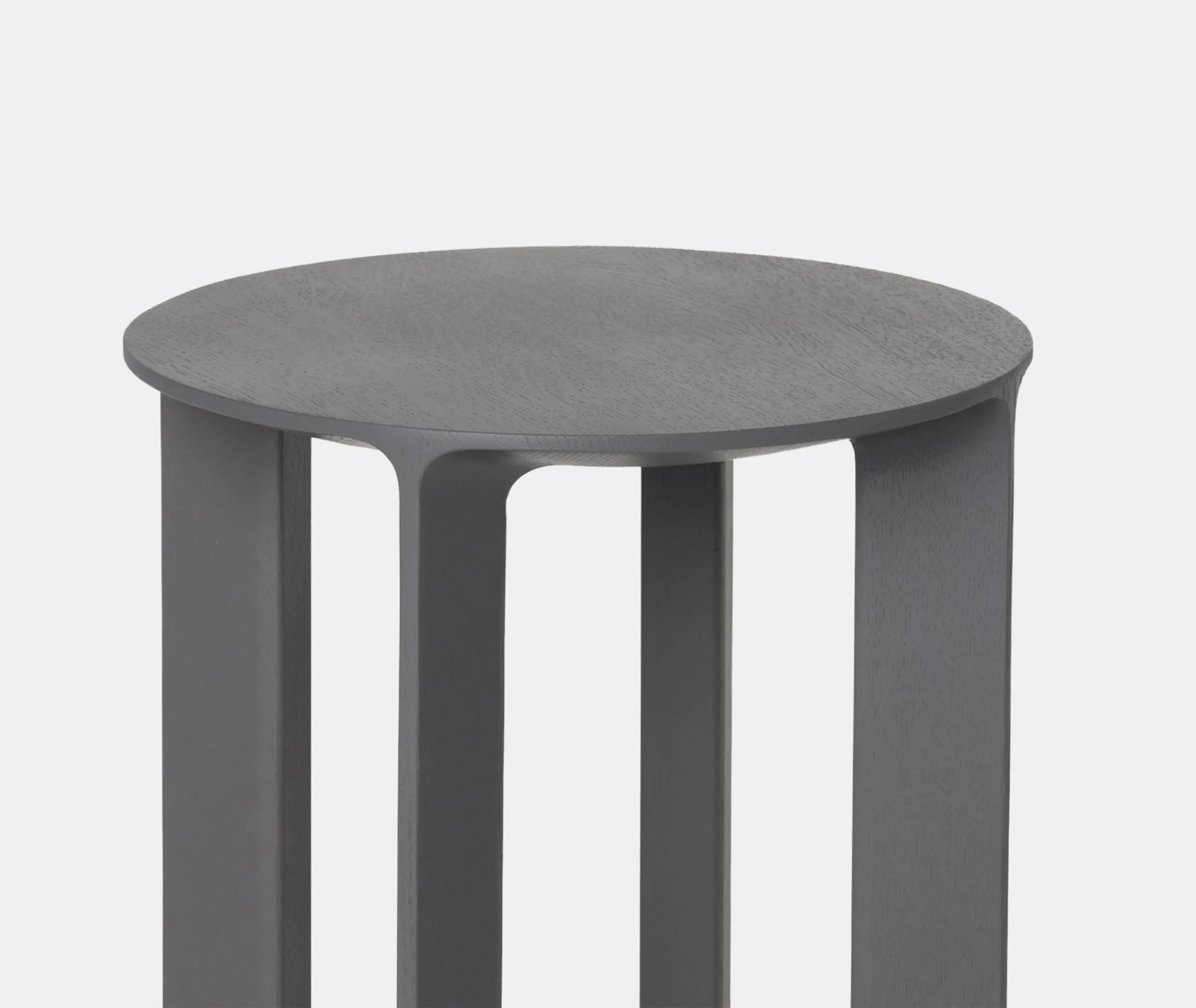4-Leg Stool with Matte Finish - Granite, Wood