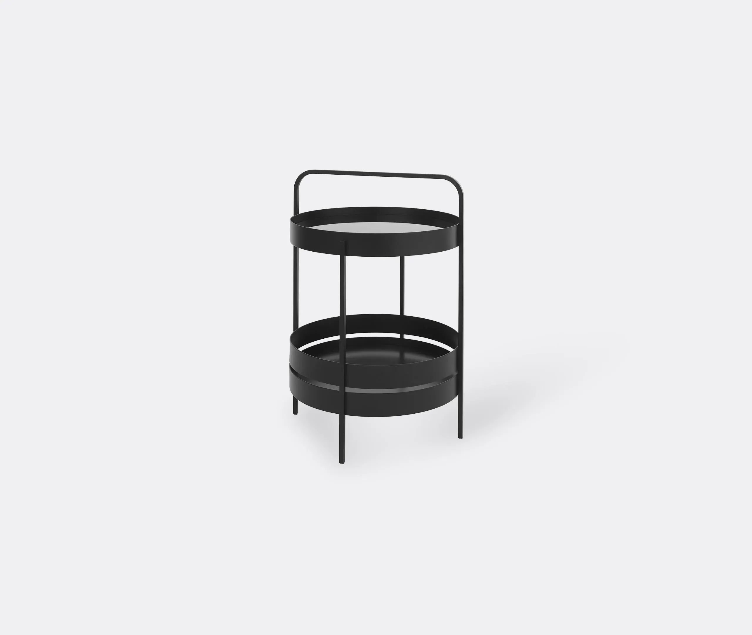 Albert Round Side Table - Black image